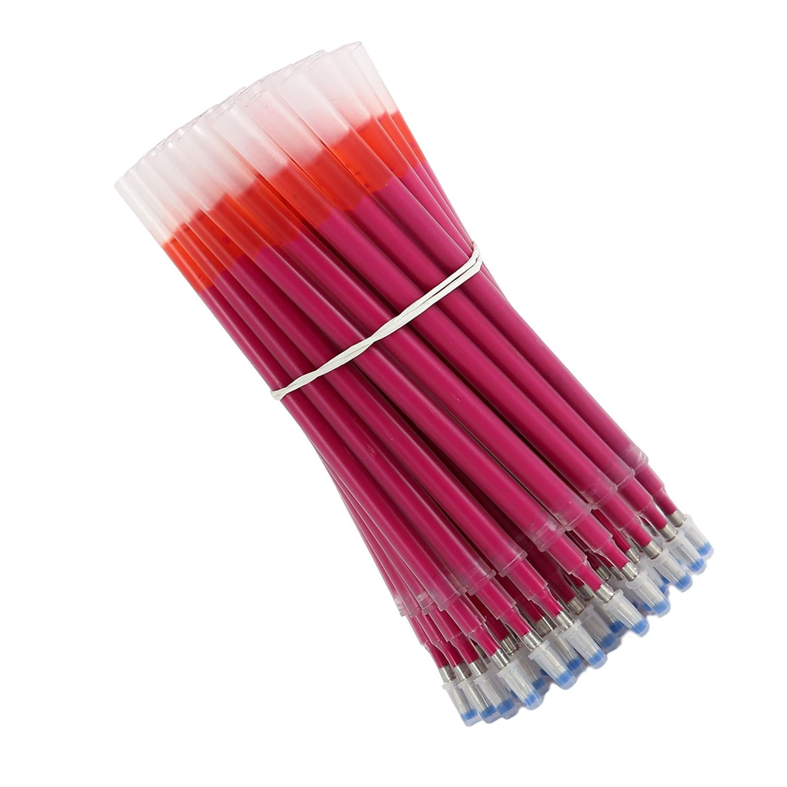 50pcs Heat Erase Pens Refills Heat Disappearing Ink for Quilting Sewing Red