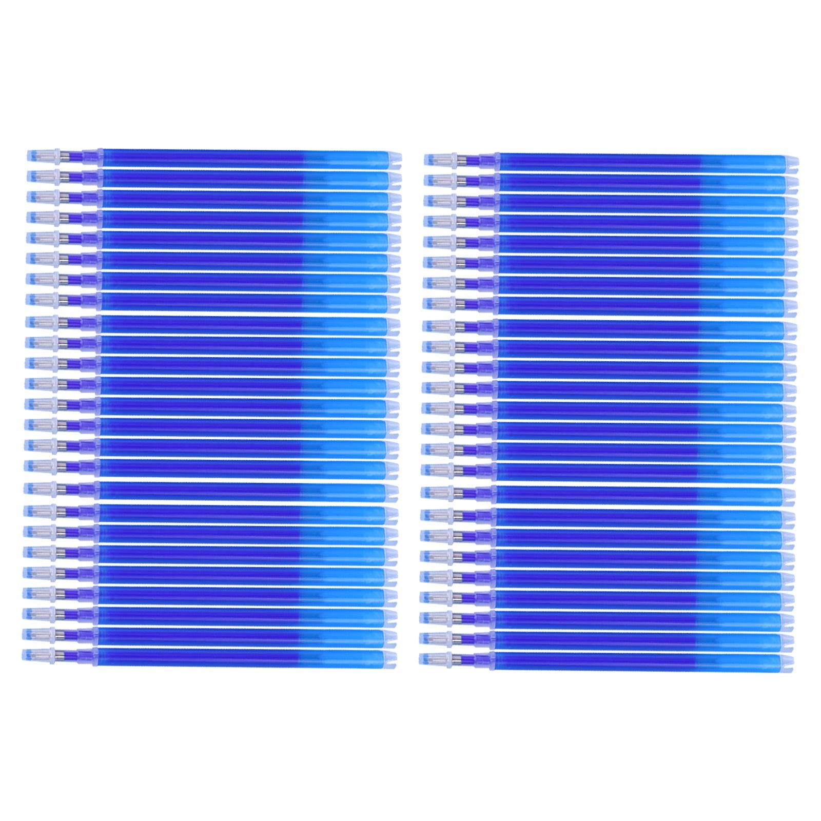 Heat Erasable Pen Refills Fabric Marker Tailors Quilting Embroidery Sewing Blue Thick 50pcs