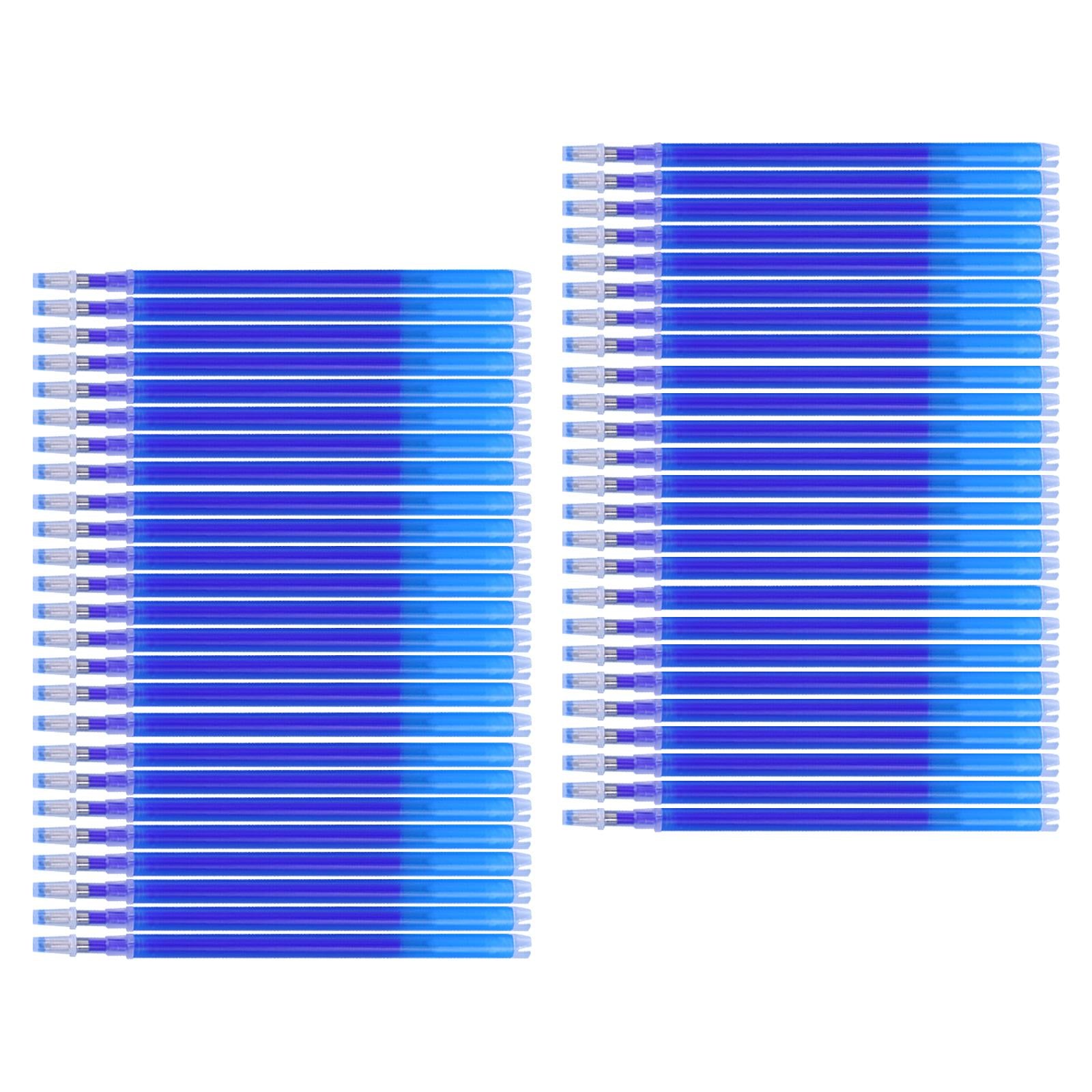 Heat Erasable Pen Refills Fabric Marker Tailors Quilting Embroidery Sewing Blue Thick 50pcs