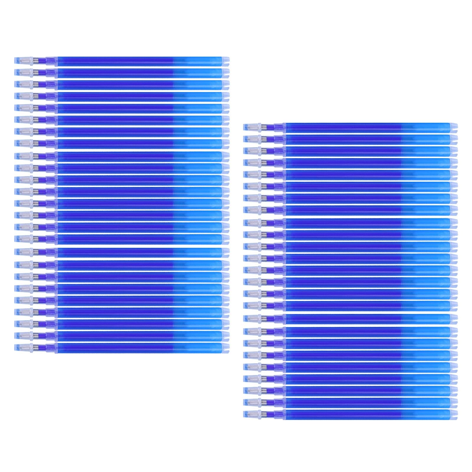 Heat Erasable Pen Refills Fabric Marker Tailors Quilting Embroidery Sewing Blue Thick 50pcs