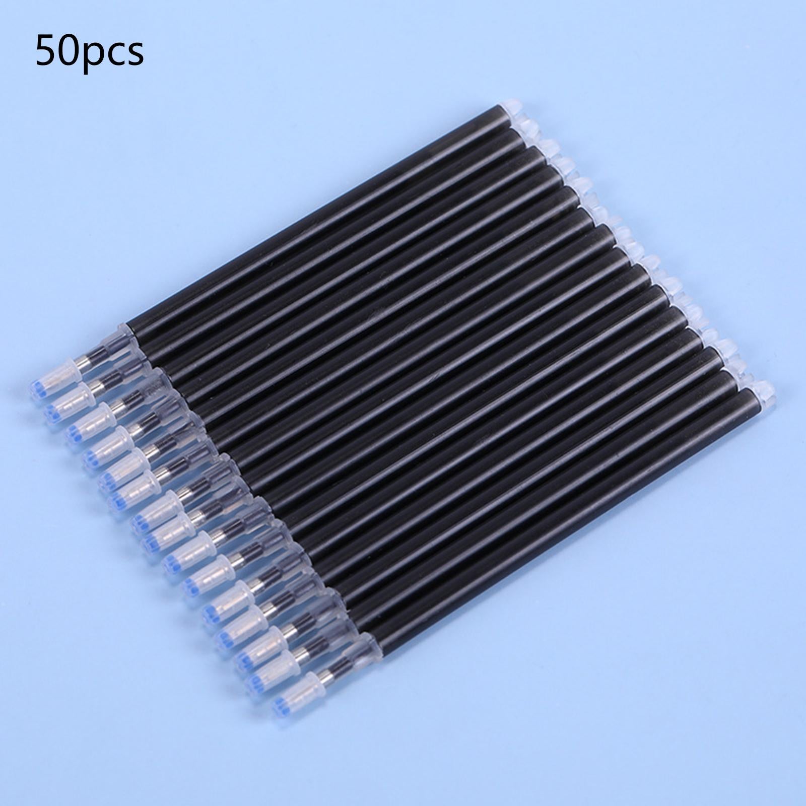 Heat Erasable Pen Refills Fabric Marker Tailors Quilting Embroidery Sewing Black Thick 50pcs