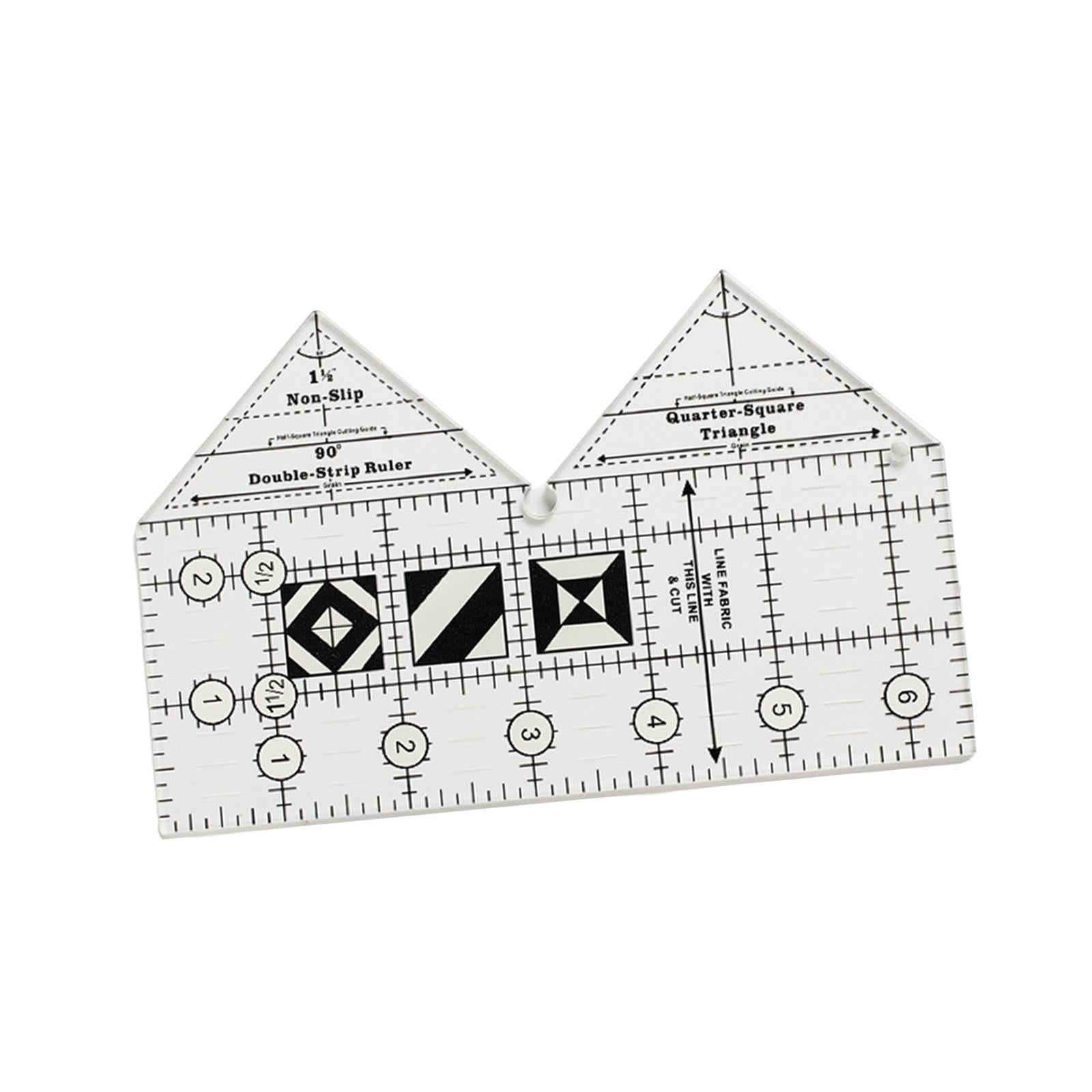Non Slip Double Strip Ruler Sewing Templates Tailor Cutting Tool 6inch