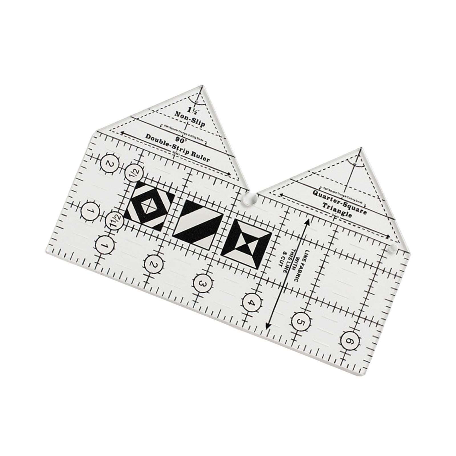 Non Slip Double Strip Ruler Sewing Templates Tailor Cutting Tool 6inch