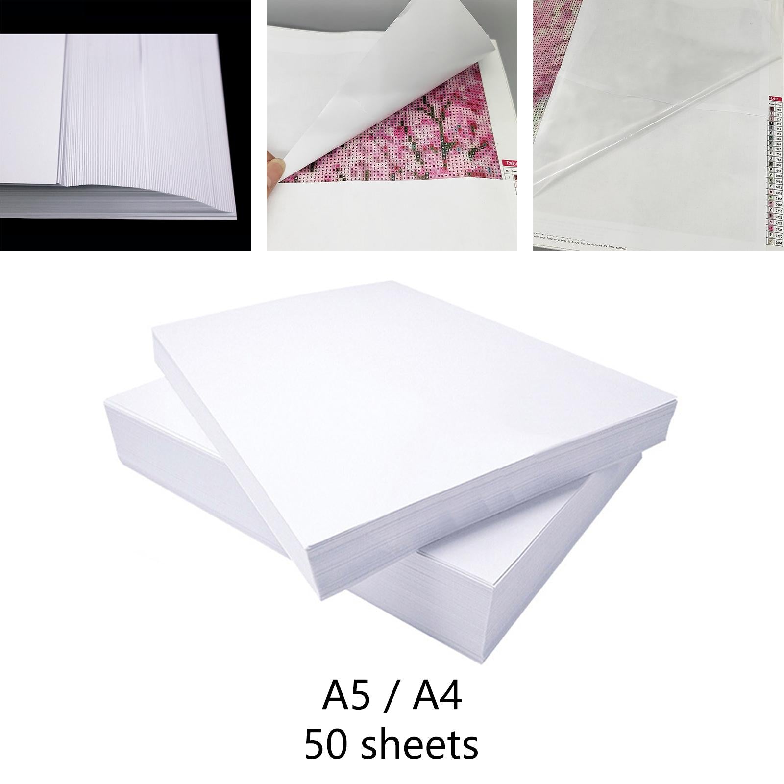 50x Non Stick Diamond Painting Cover Release Paper Cross Stitch 148x210MM