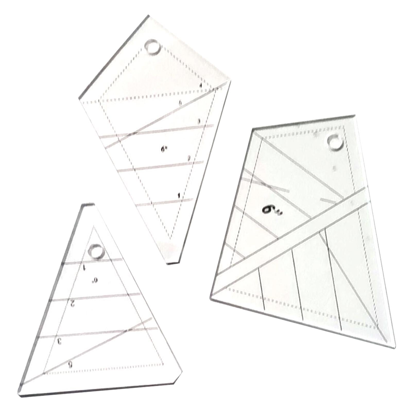 3Pcs Clear Patchwork Quilting Ruler Multifunctional DIY Sewing Supplies