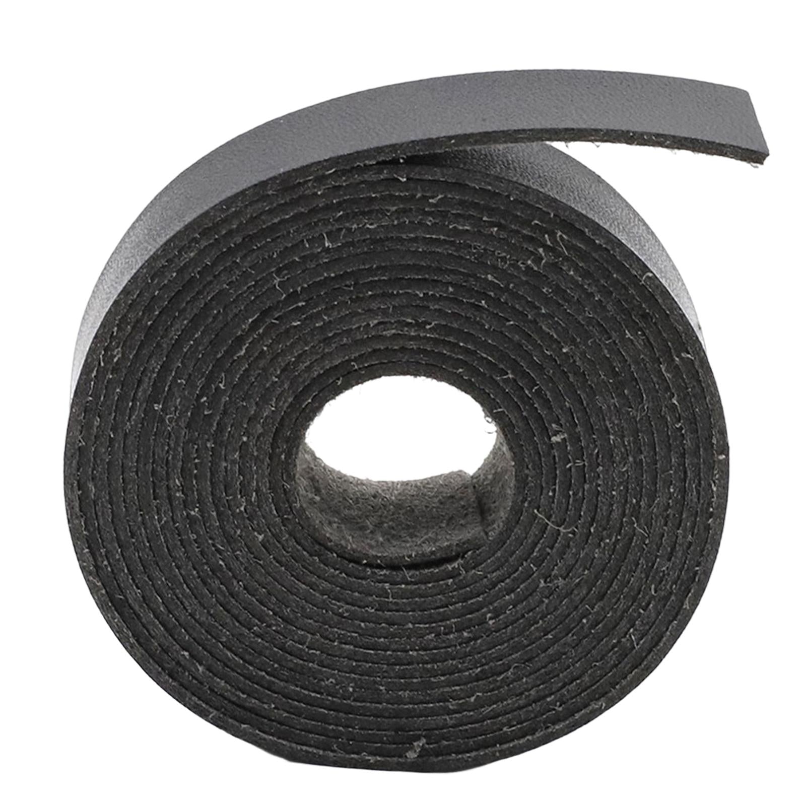 Multifunction Leather Strap Belt DIY Supplies Leathercraft 2M Strips Black