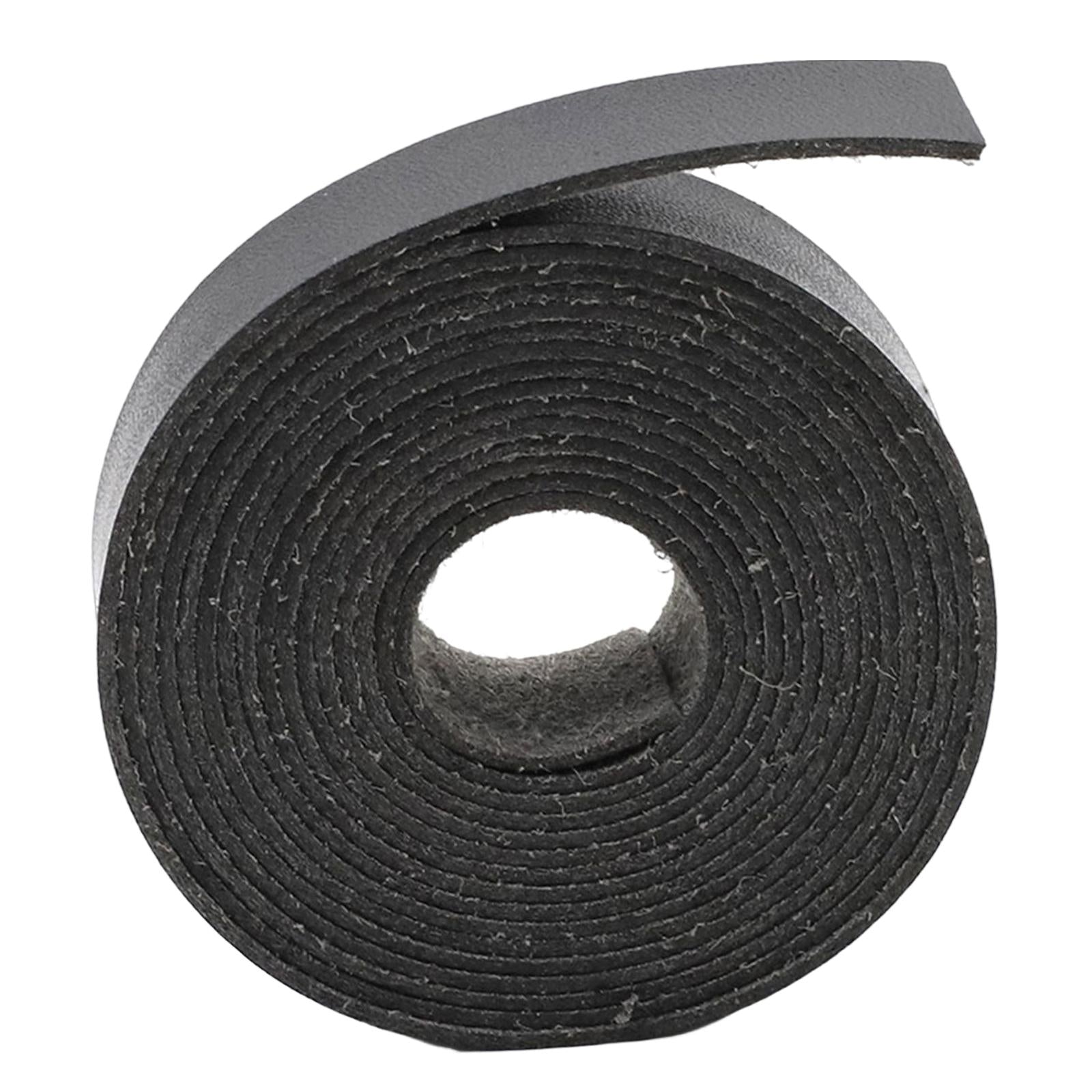 Multifunction Leather Strap Belt DIY Supplies Leathercraft 2M Strips Black