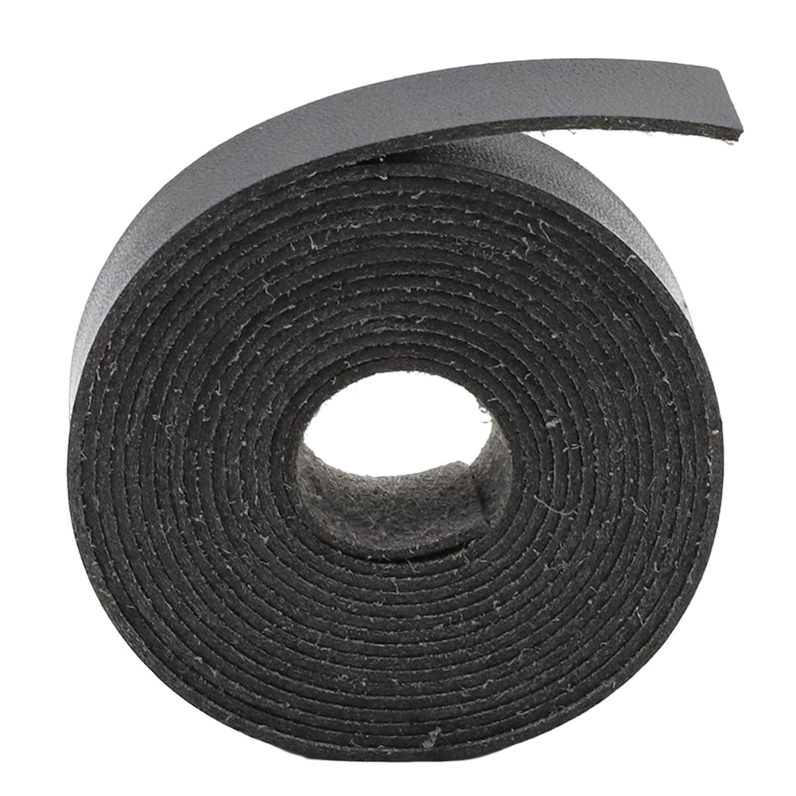 Multifunction Leather Strap Belt DIY Supplies Leathercraft 2M Strips Black