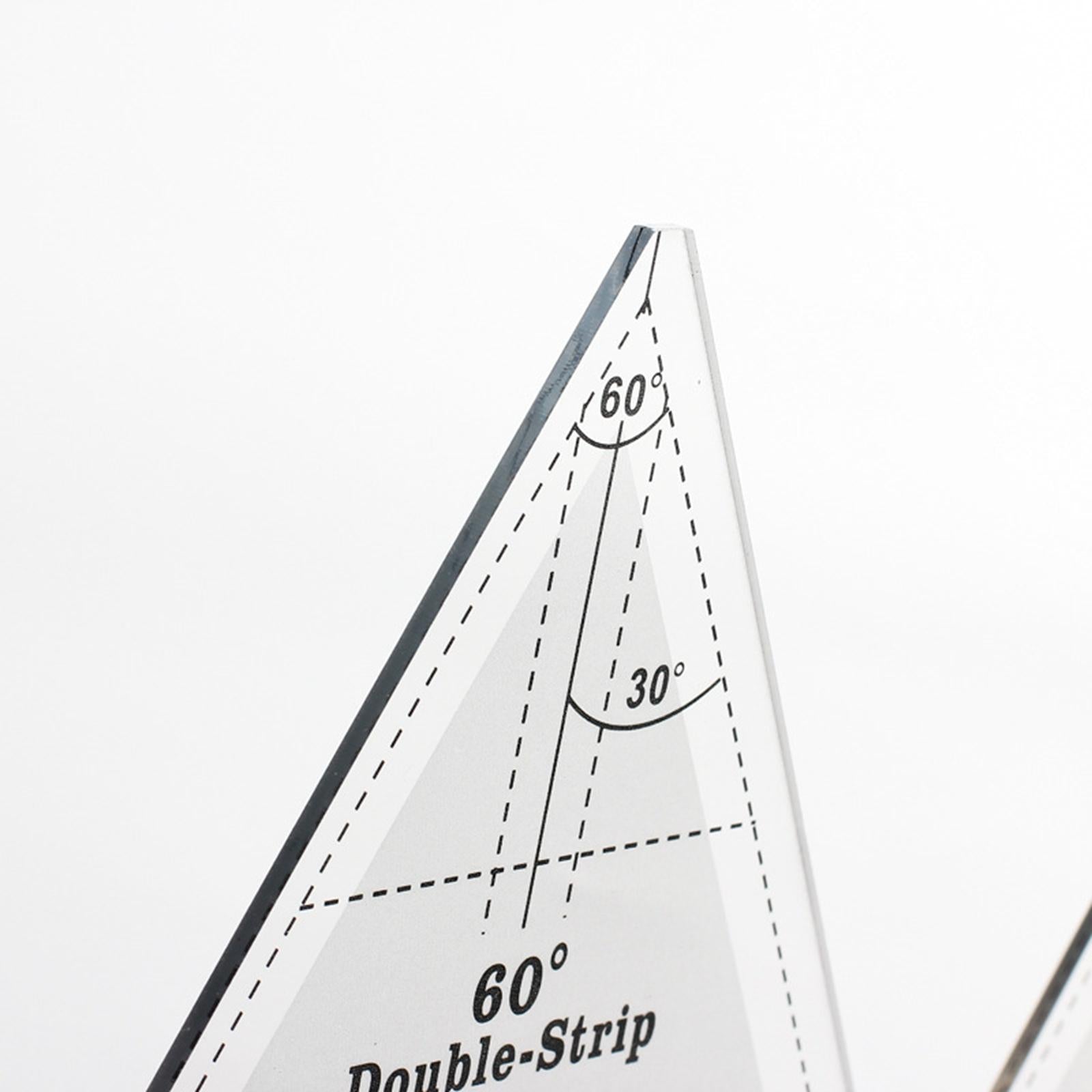 Acrylic Cloth Ruler Double Strip Quilting Ruler,Quilt Rulers for Sewing 6in