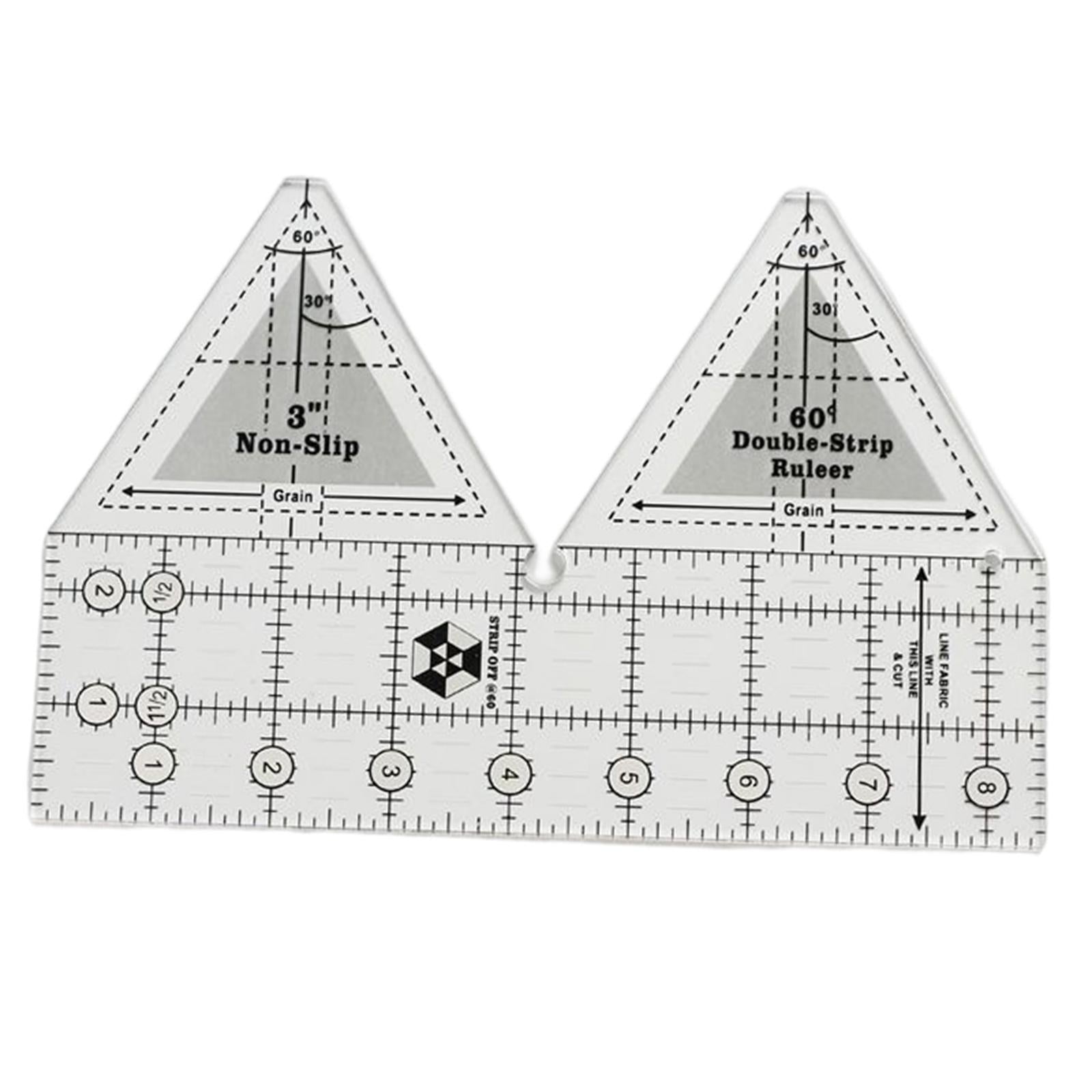 Acrylic Cloth Ruler Double Strip Quilting Ruler,Quilt Rulers for Sewing 8in