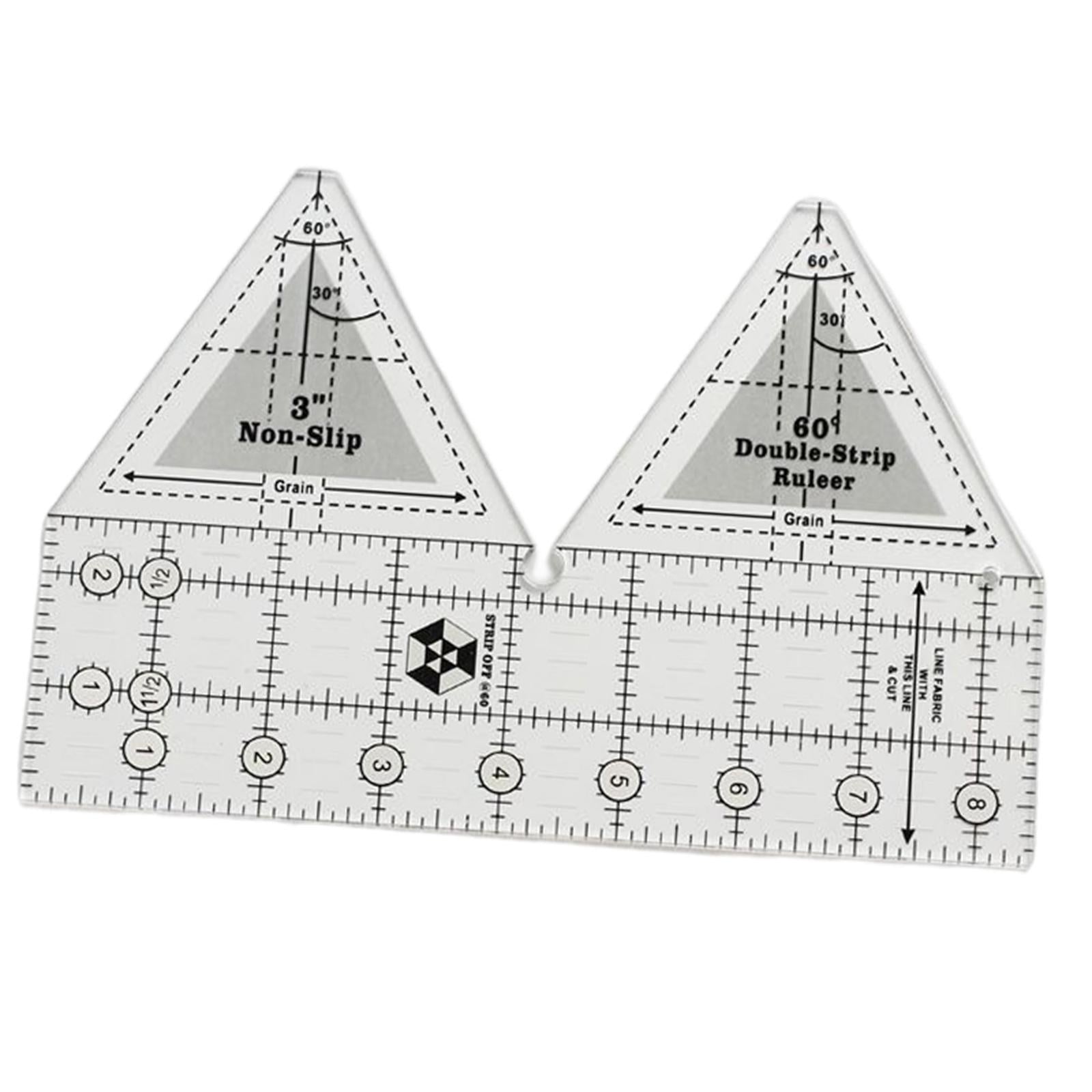 Acrylic Cloth Ruler Double Strip Quilting Ruler,Quilt Rulers for Sewing 8in