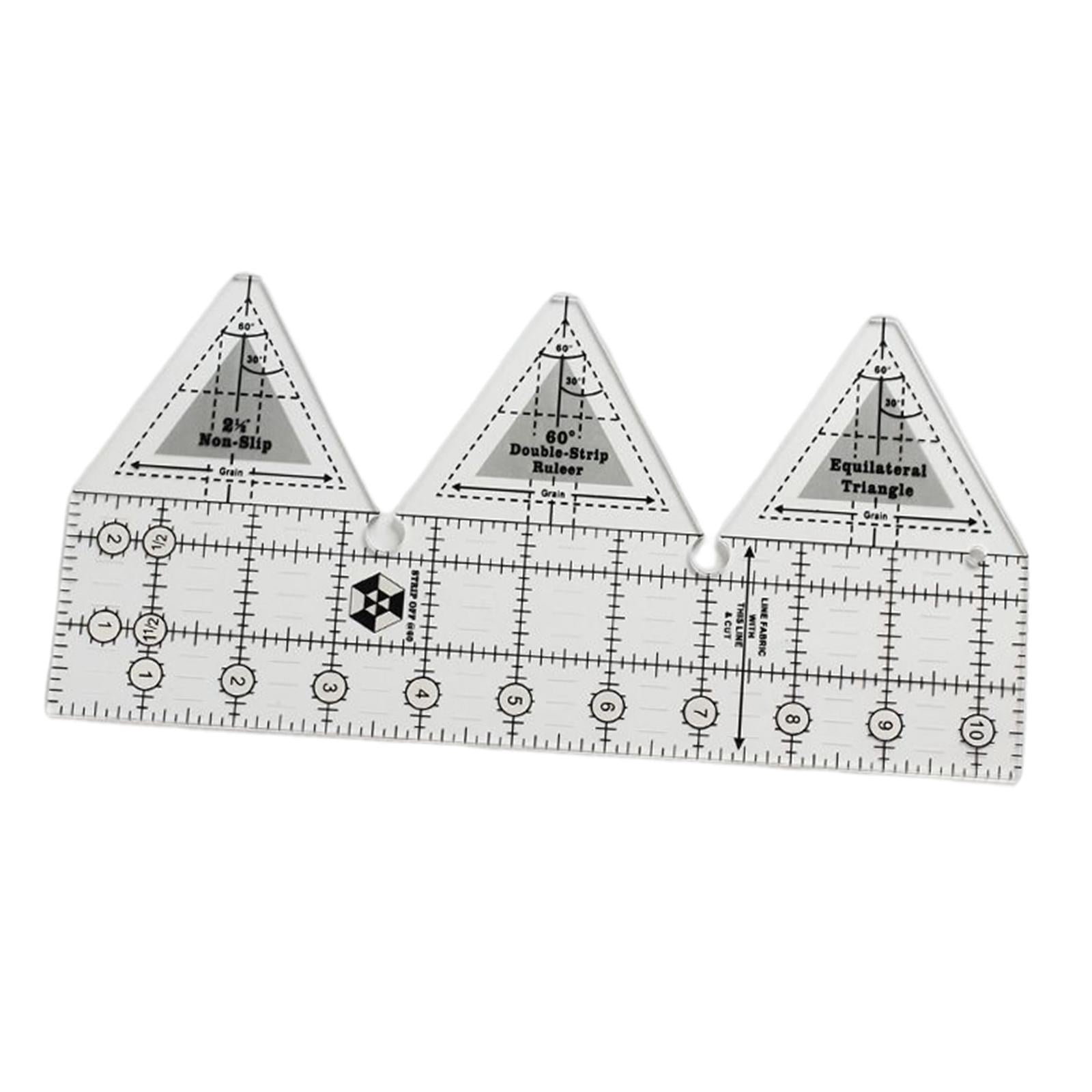 Acrylic Cloth Ruler Double Strip Quilting Ruler,Quilt Rulers for Sewing 10in