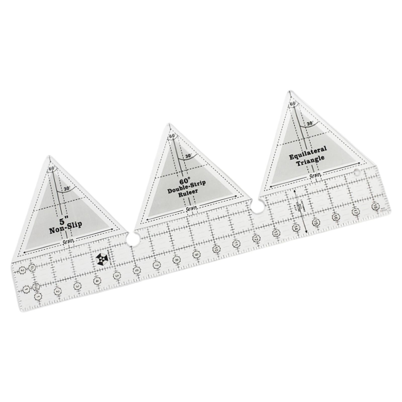 90 Degree Double Strip Ruler 18inch DIY Acrylic for Patchwork Quilting