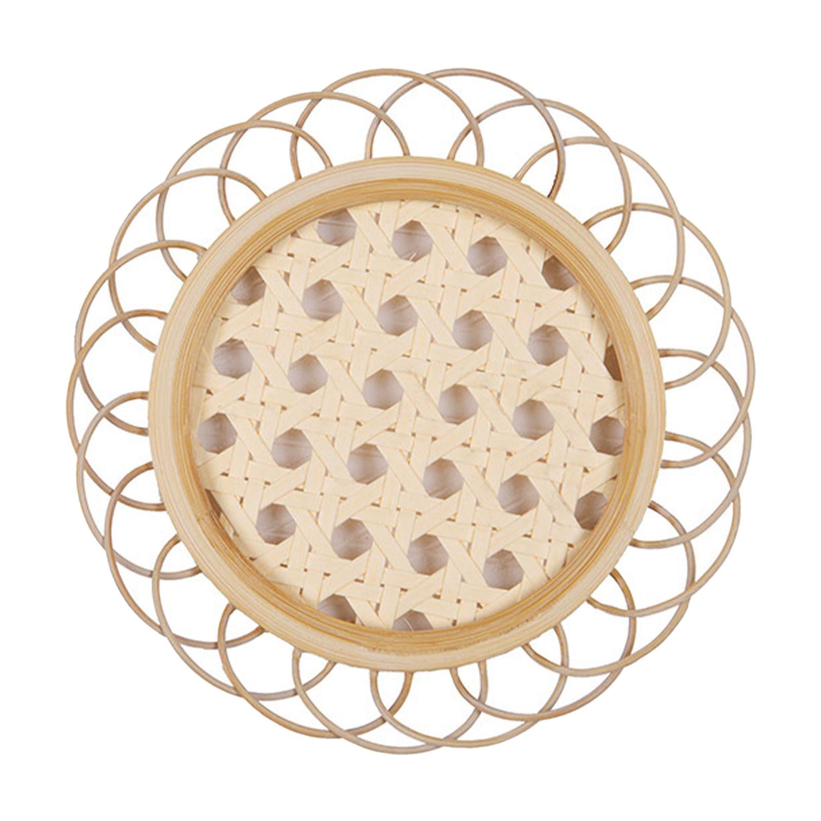 Natural Rattan Webbing Mesh DIY Manual Sheet Supplies for Baskets Furniture 40cm
