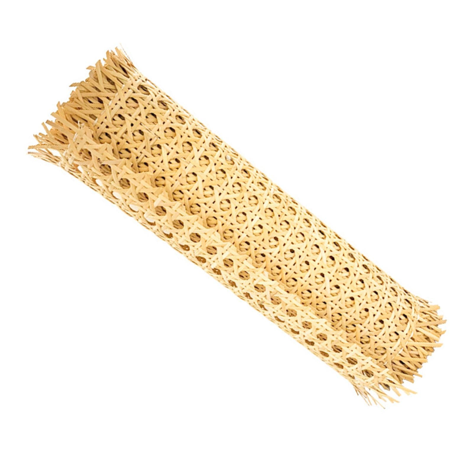 Natural Rattan Webbing Mesh DIY Manual Sheet Supplies for Baskets Furniture 40cm