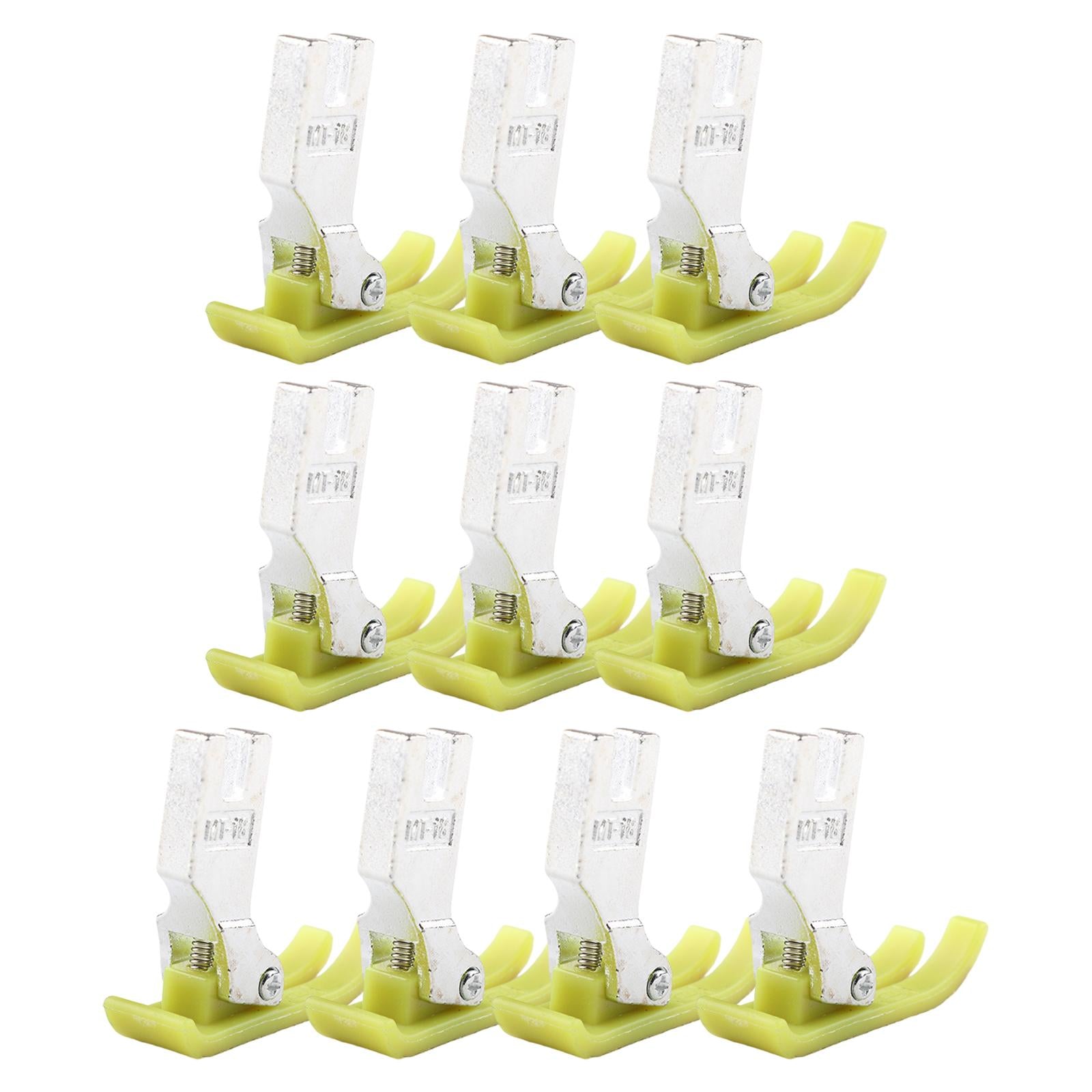 10 Pieces Sewing Machine Flat Car Presser Foot for Mattress Leather Quilt