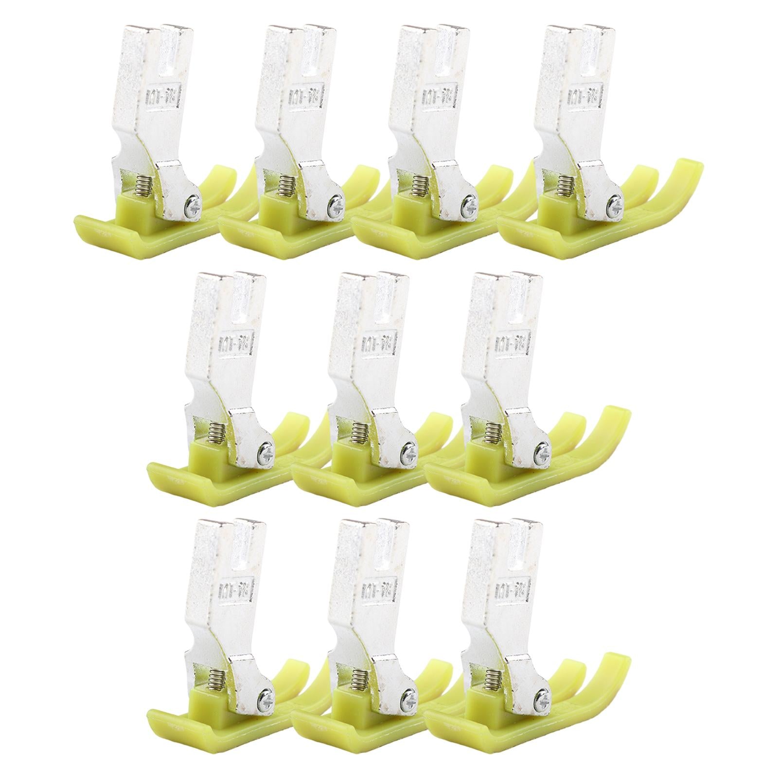 10 Pieces Sewing Machine Flat Car Presser Foot for Mattress Leather Quilt