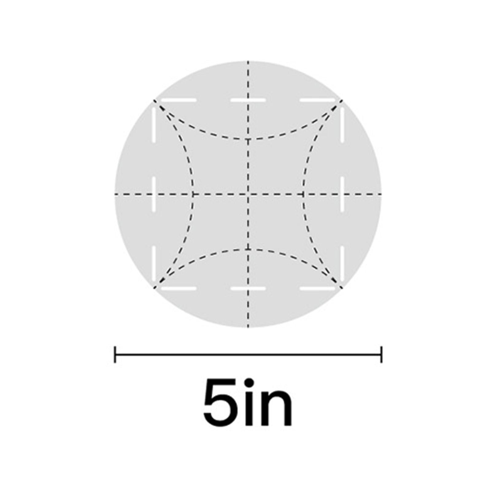 Acrylic Round Template Cutting Multifunctional Curve Clear Quilting Ruler S