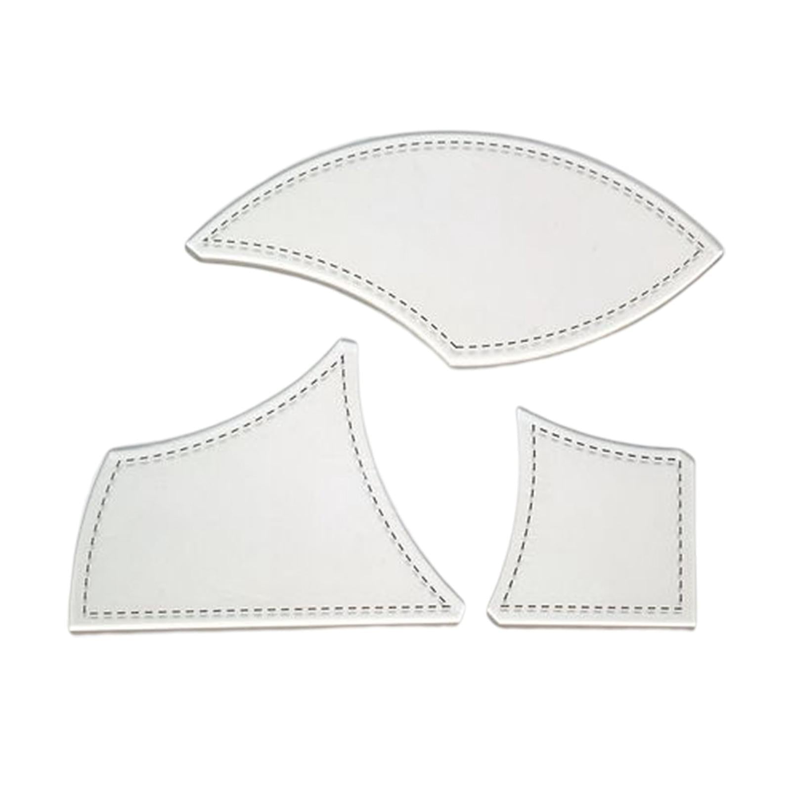 3Pcs Quilting Template Tool Stencils Patchwork Ruler for Sewing Machine S