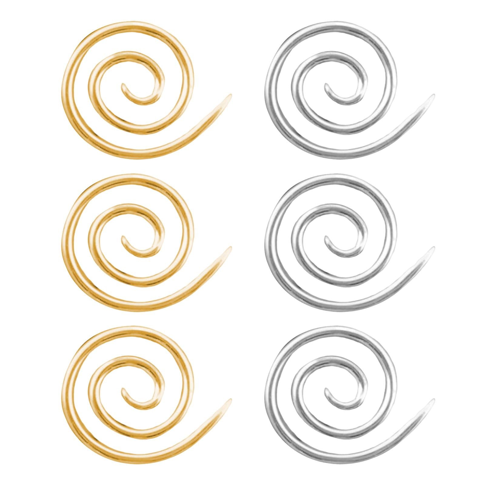 6 Pieces Spiral Cable Knitting Needle for Beginners Yarn Sewing Knitting