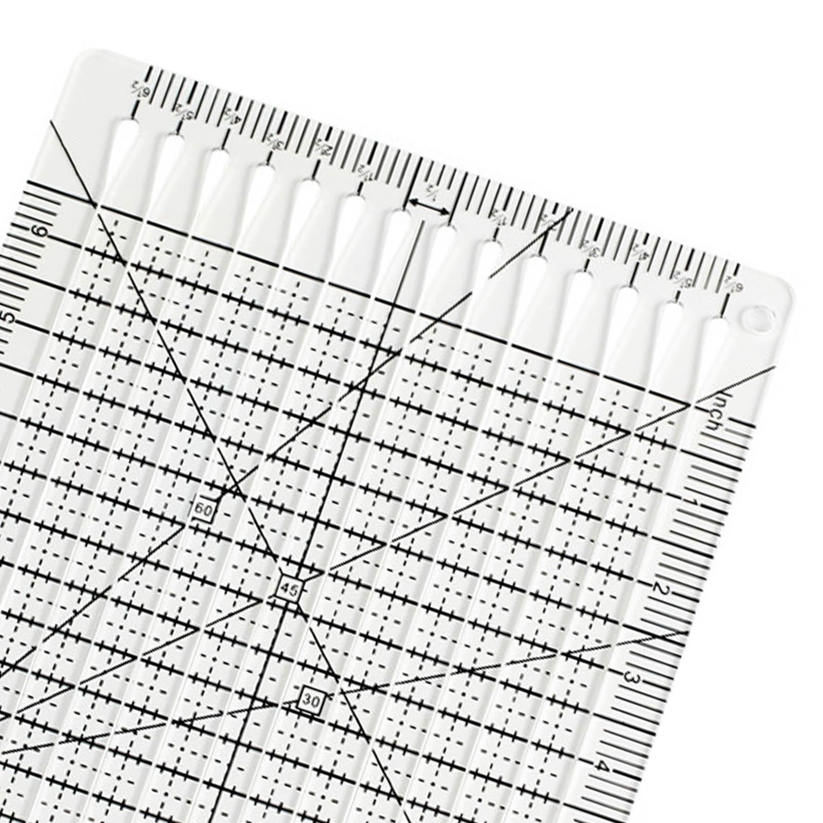 Clear Square Quilting Template for Measuring DIY Quilting Crafts Template