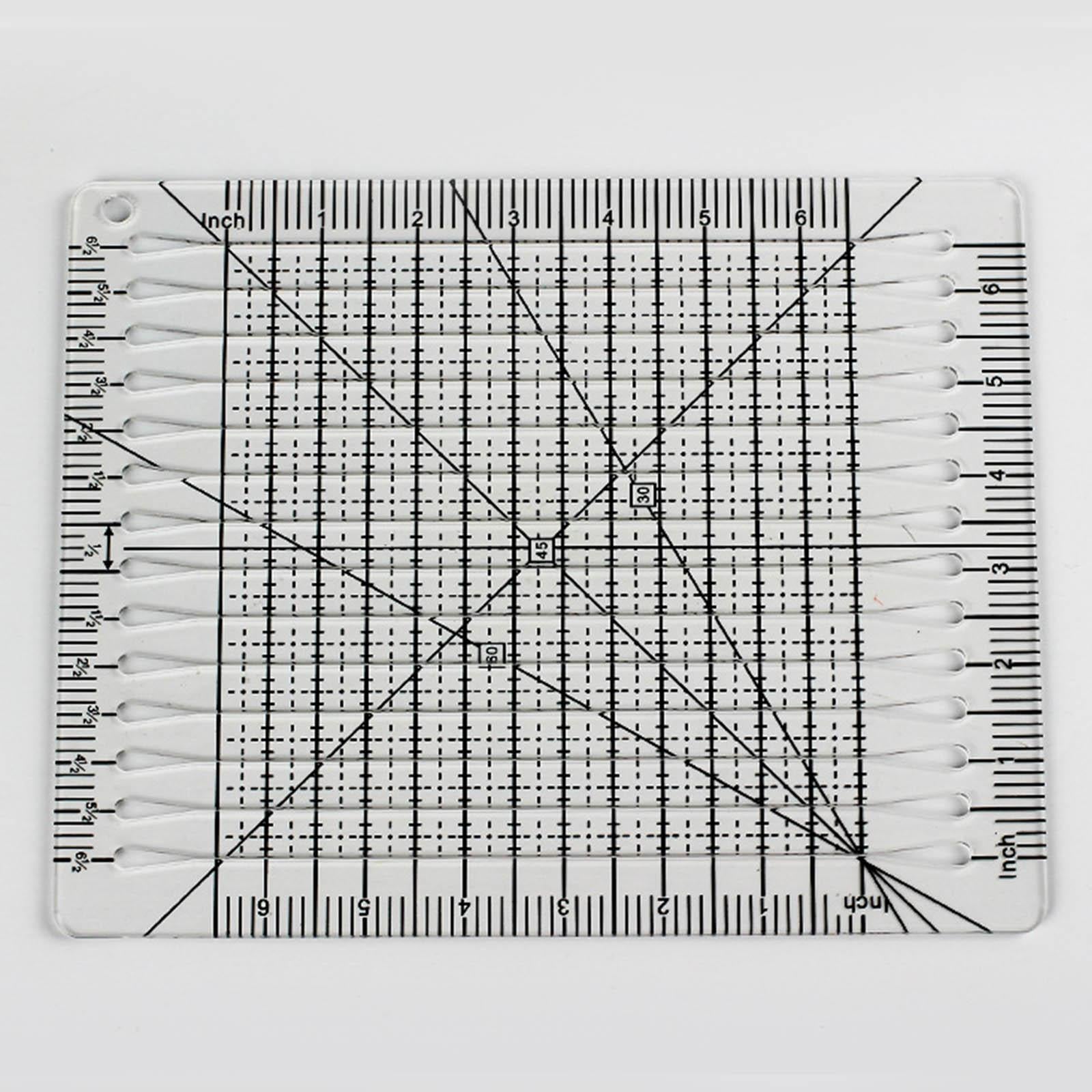 Clear Square Quilting Template for Measuring DIY Quilting Crafts Template