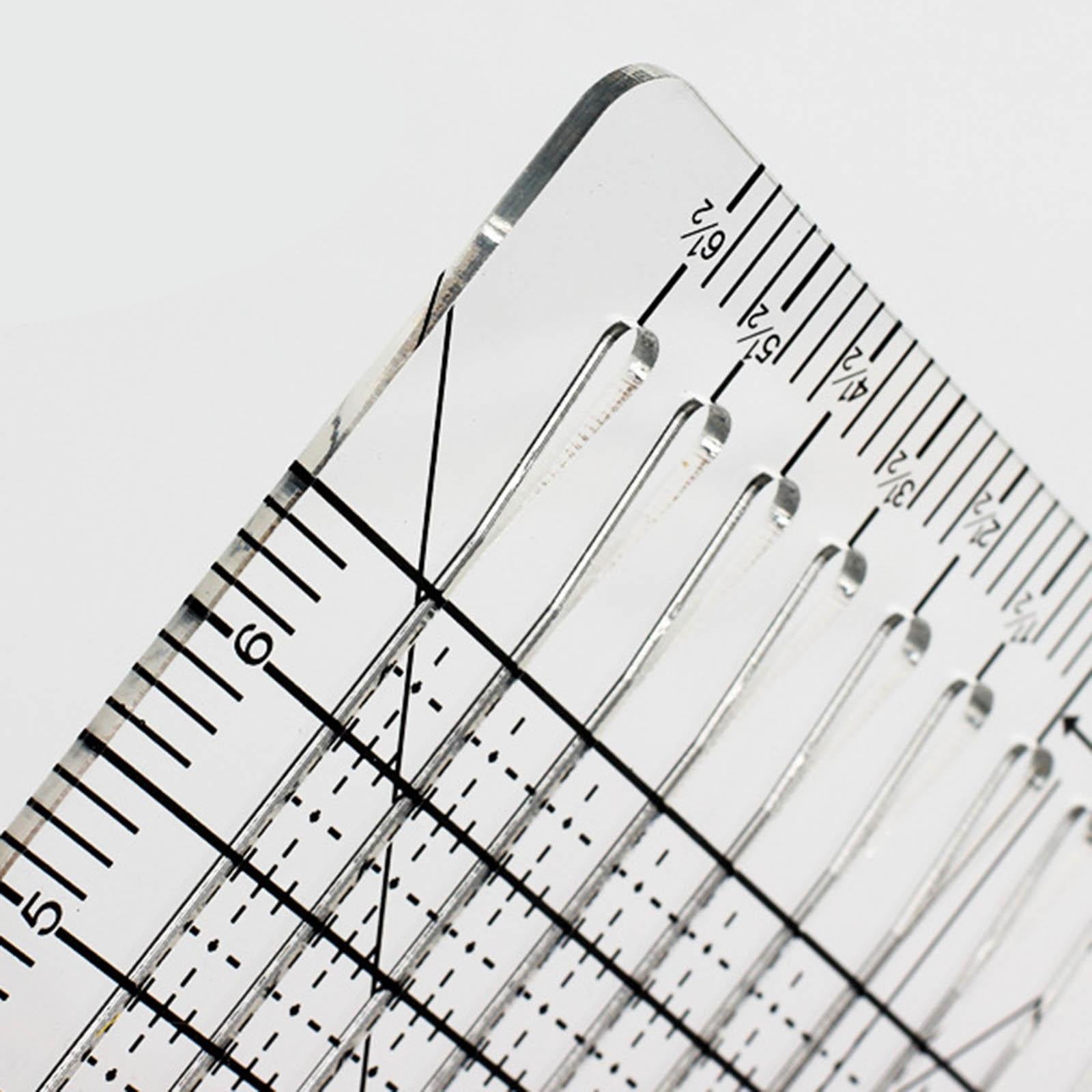Clear Square Quilting Template for Measuring DIY Quilting Crafts Template