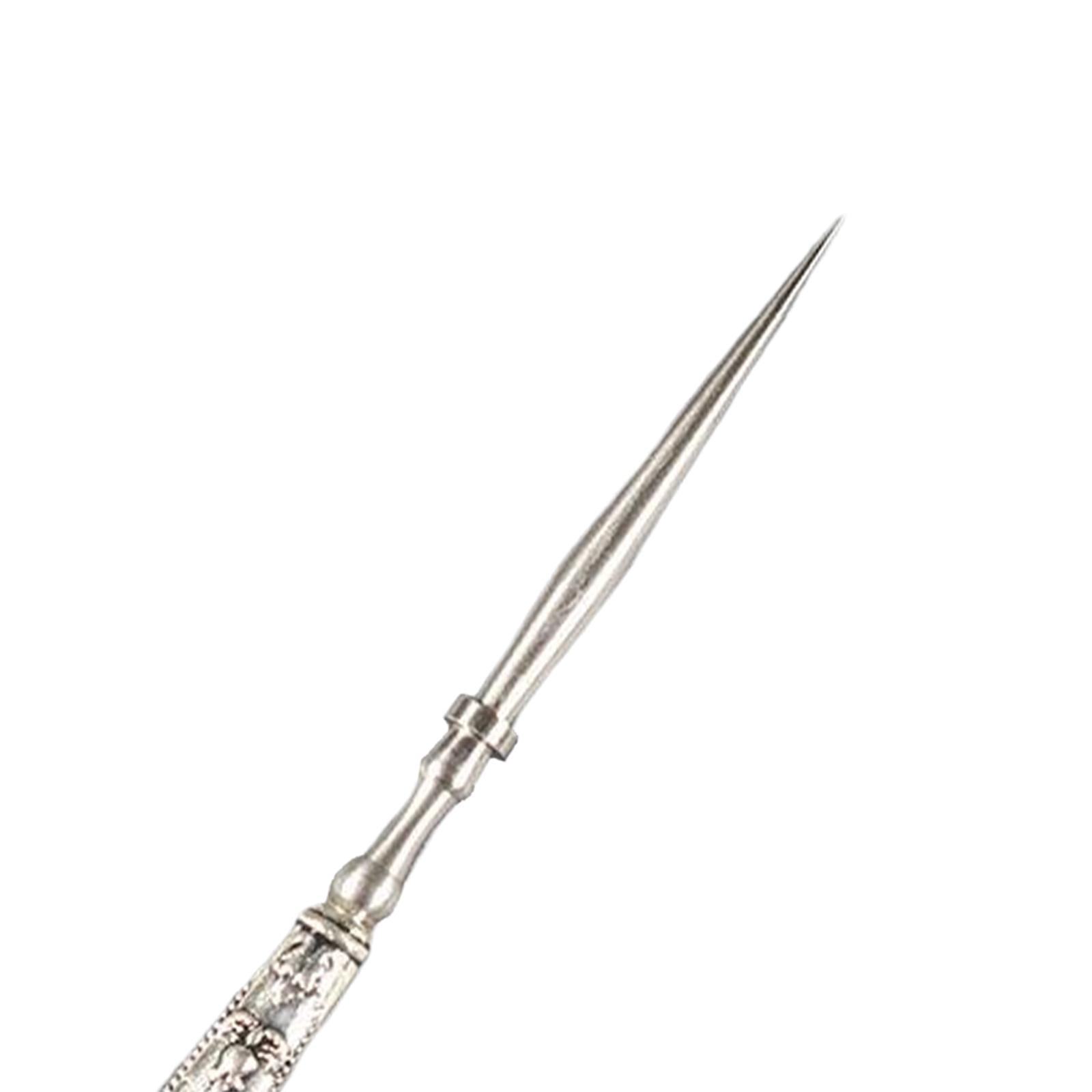 Leather Punch Hole Awl Leathercraft Repair Tailors DIY Sewing Supplies Silver