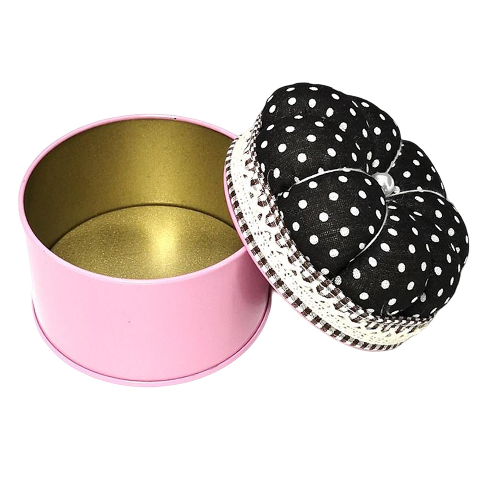 Pin Cushion Pincushion with Storage Case for Home Sewing Tool Black