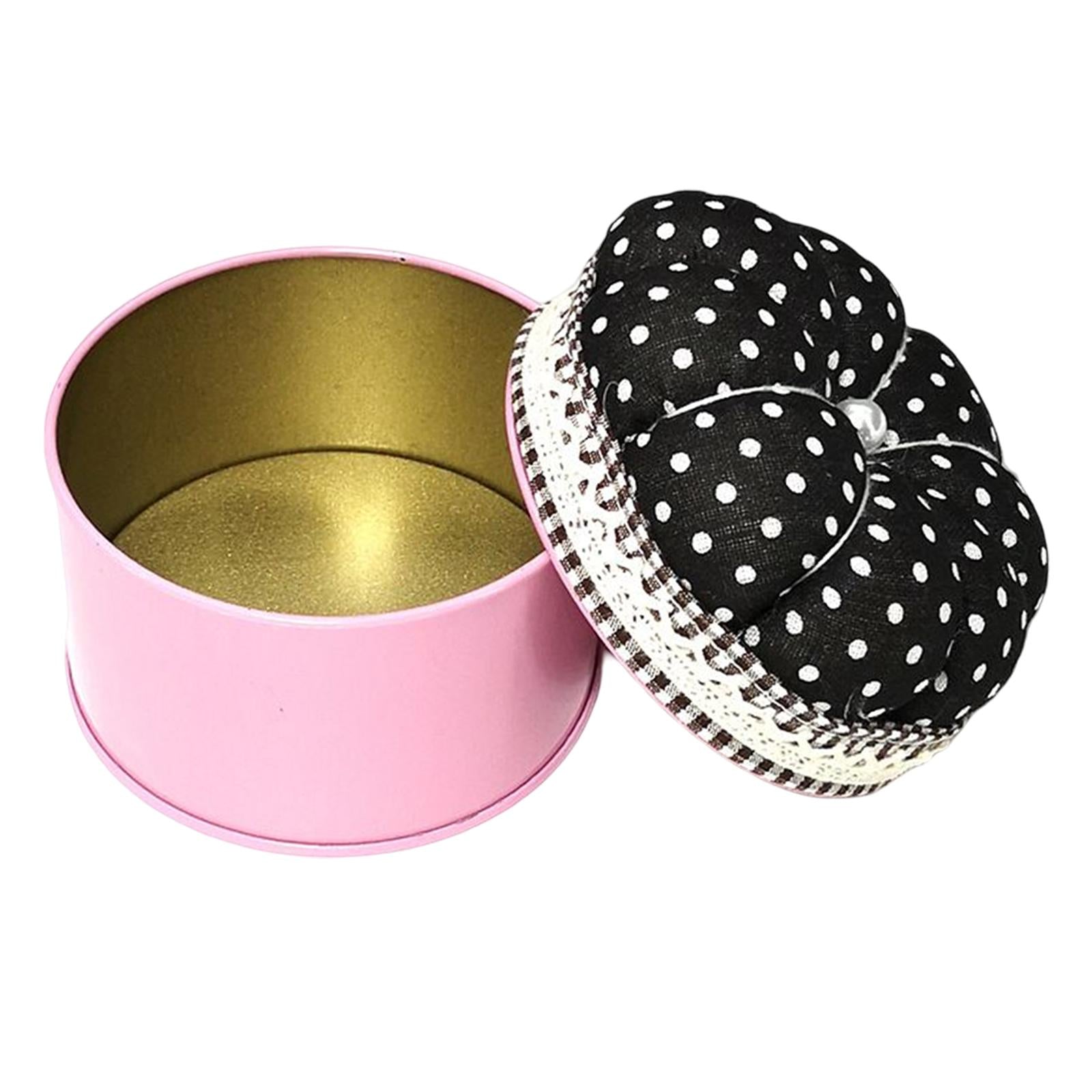 Pin Cushion Pincushion with Storage Case for Home Sewing Tool Black