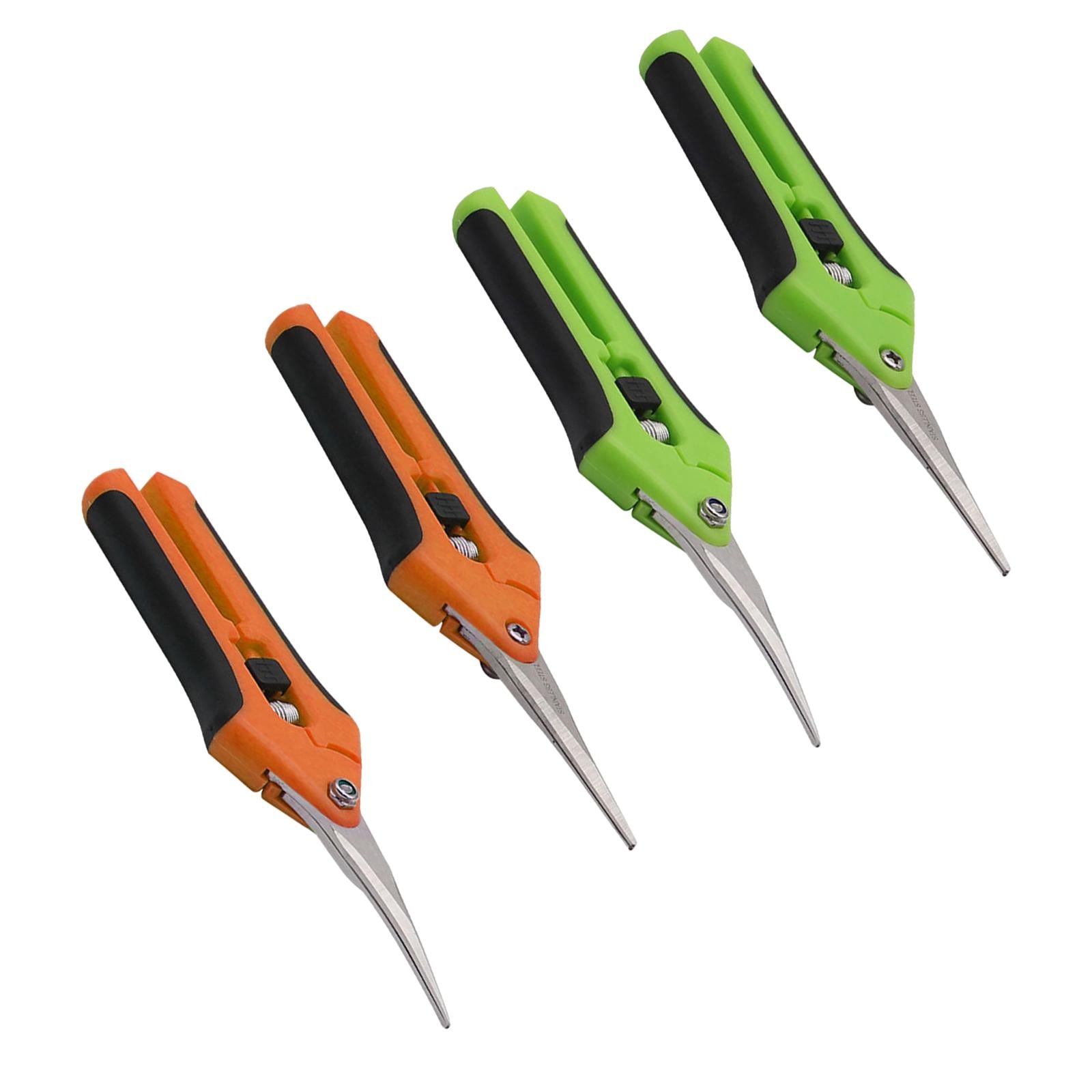 Precision Gardening Scissors Pruners Pruning Shears Green Straight Blade