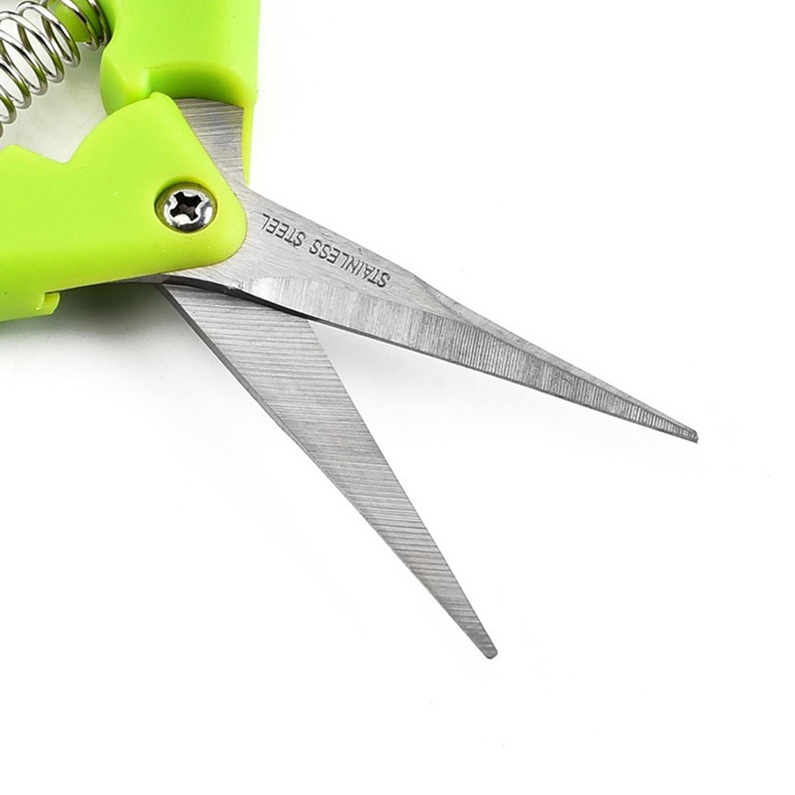Precision Gardening Scissors Pruners Pruning Shears Orange Curved