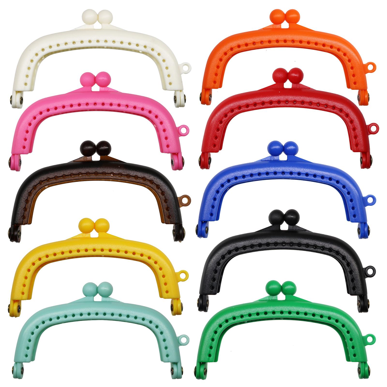 10Pc Wallet Coin Bag Kiss Clasp Lock DIY Craft Arch Metal Purse Frame Making