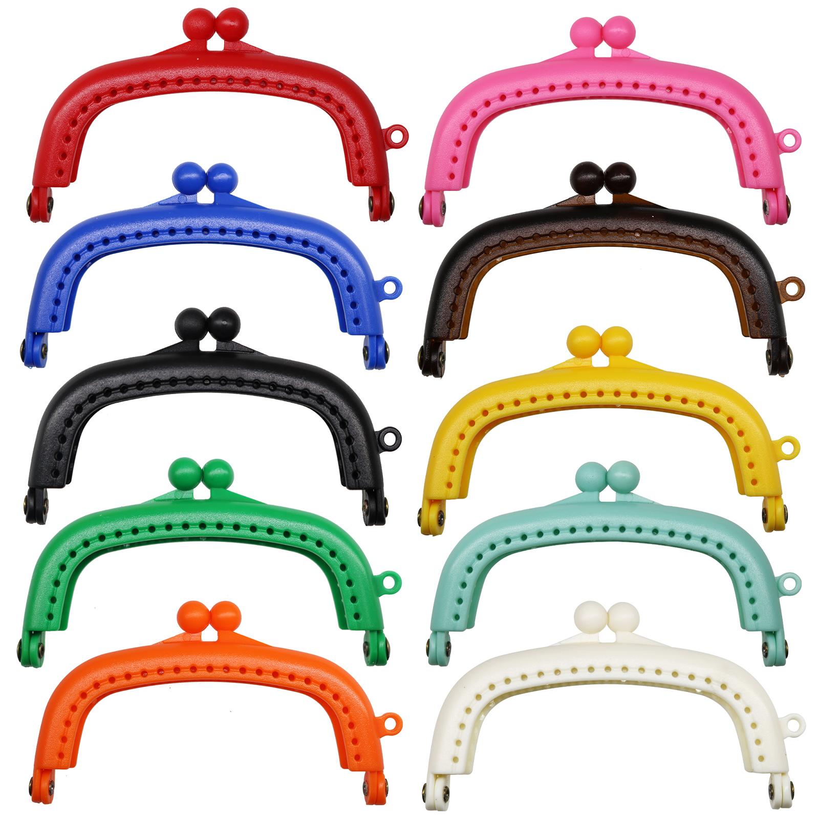 10Pc Wallet Coin Bag Kiss Clasp Lock DIY Craft Arch Metal Purse Frame Making