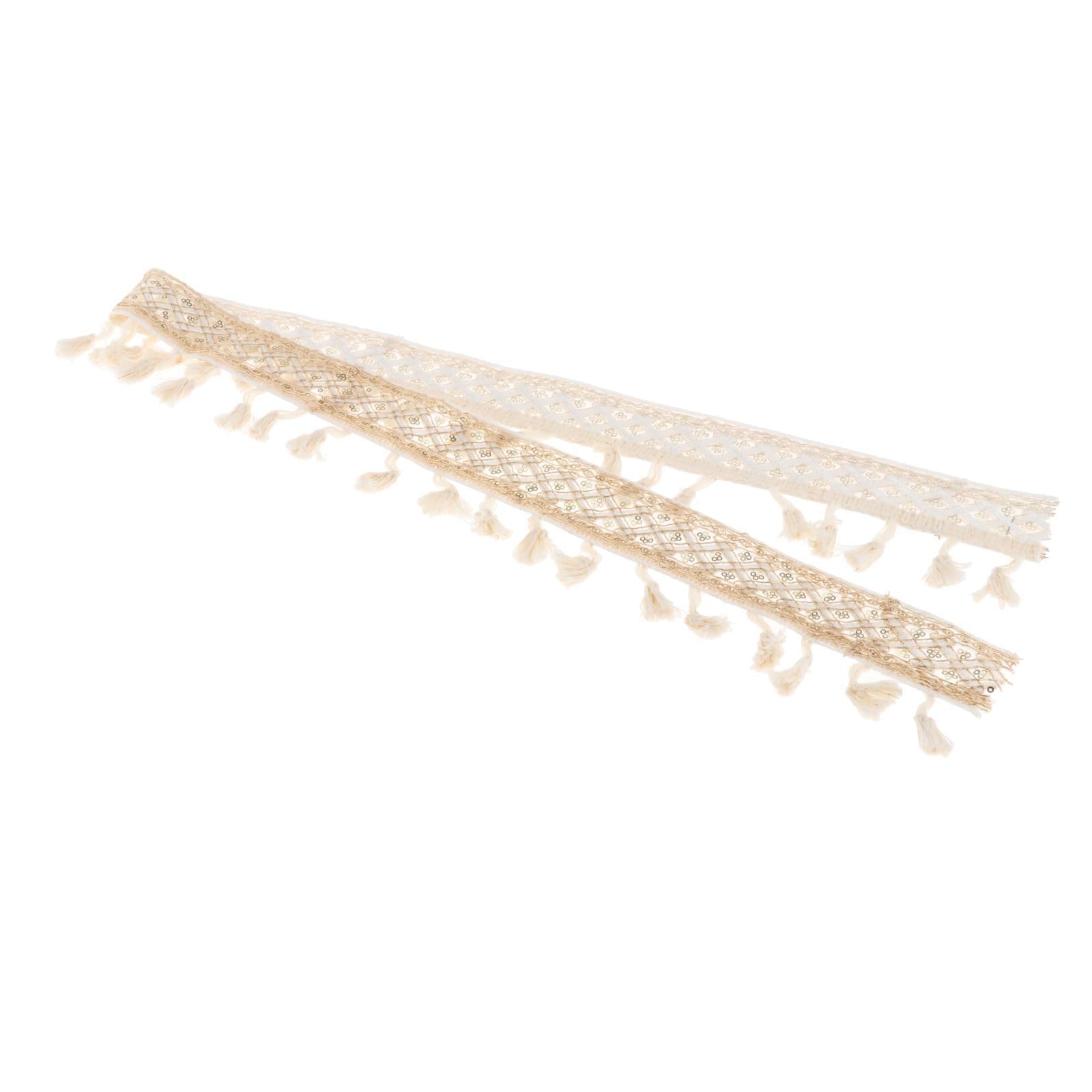 Embroidery Floral Trim 36'' DIY Accs Pillow Border Trim for Hand Sewing B