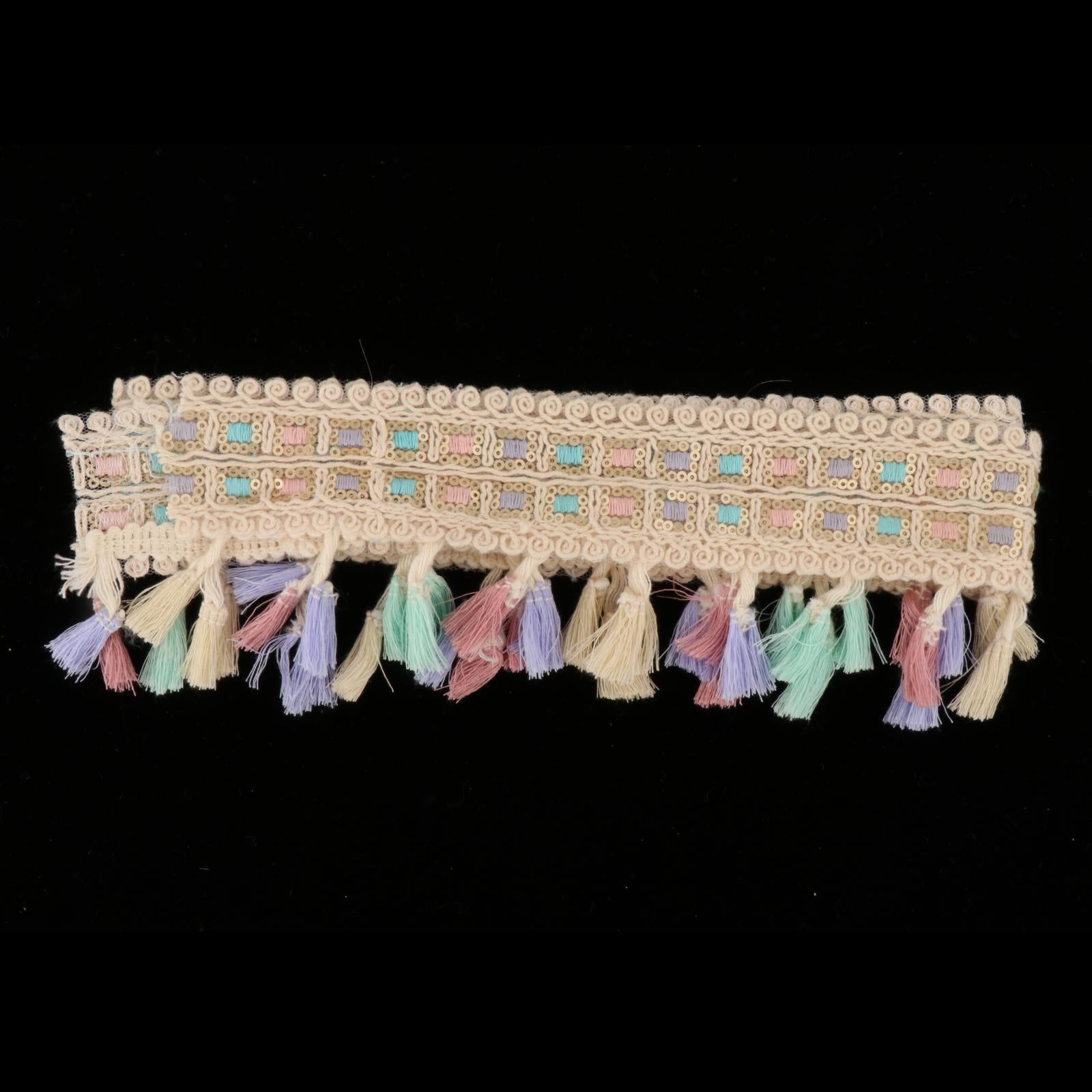 Embroidery Floral Trim 36'' DIY Accs Pillow Border Trim for Hand Sewing D