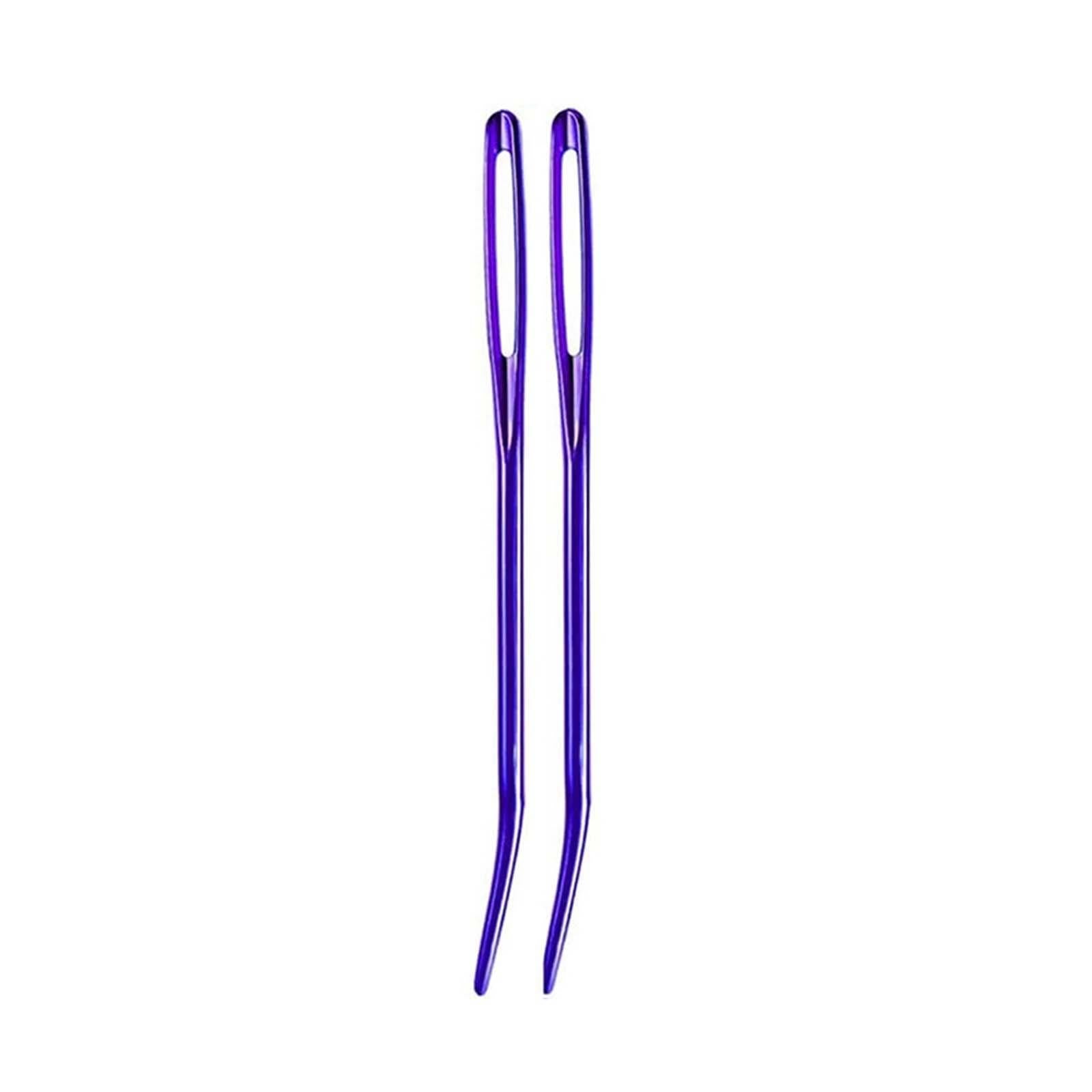 12x Yarn Needles Set Crochet Knitting Sewing Tools Bent Kit DIY Tapestry
