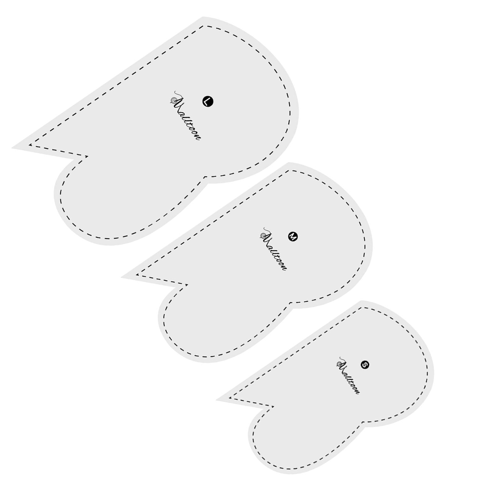 1x Acrylic Quilting Templates Heart Shape for DIY Craftwork and Sewing L