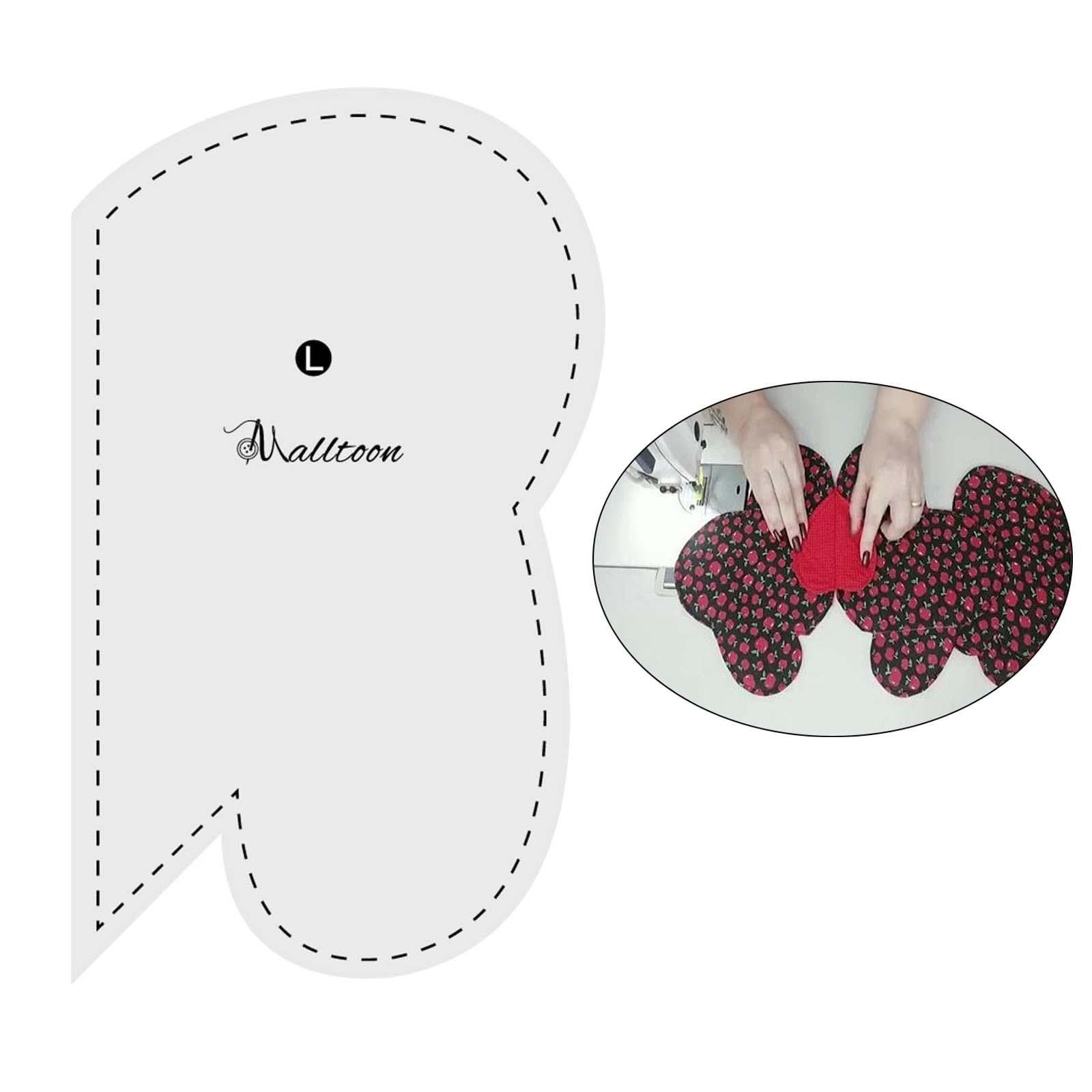 1x Acrylic Quilting Templates Heart Shape for DIY Craftwork and Sewing L