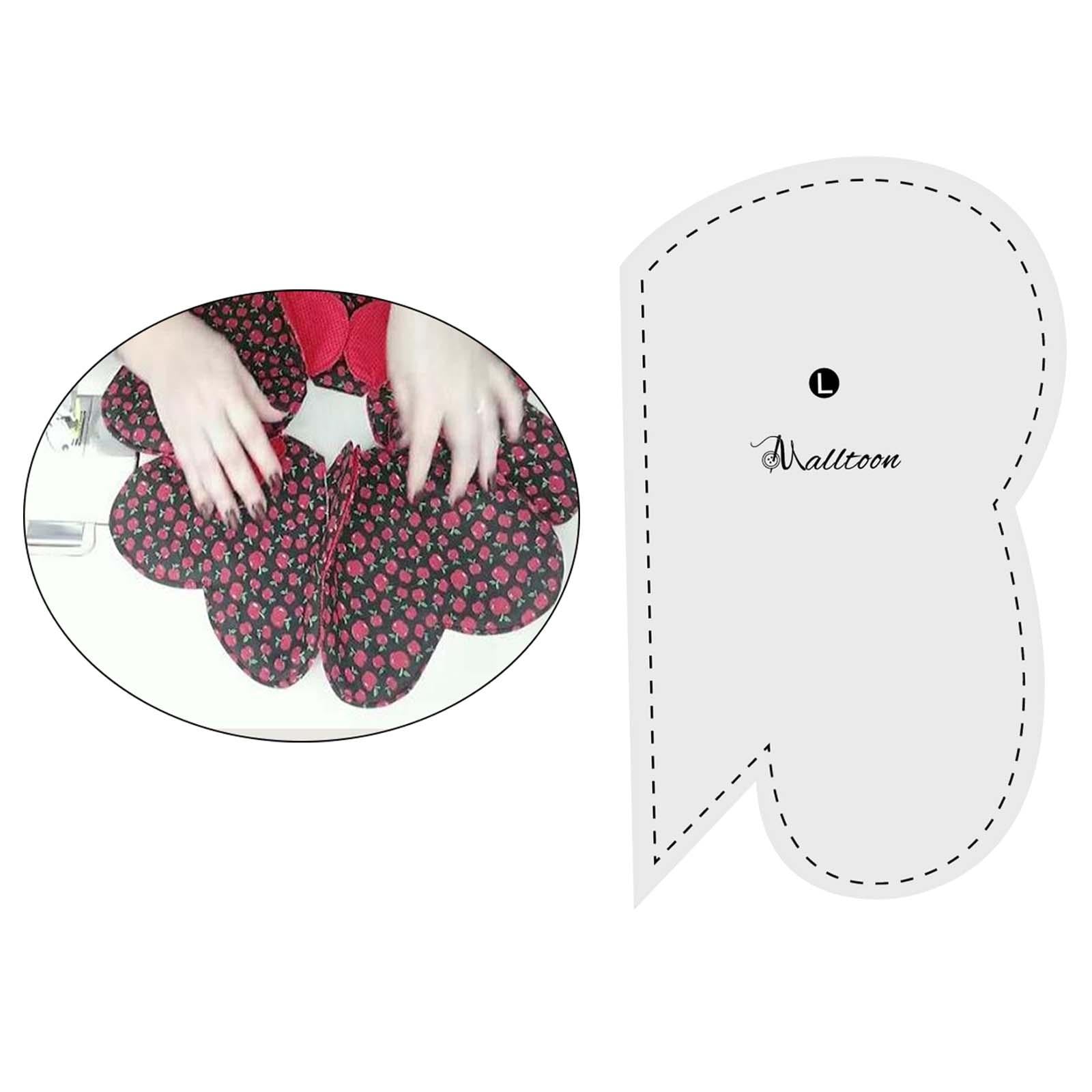 1x Acrylic Quilting Templates Heart Shape for DIY Craftwork and Sewing L
