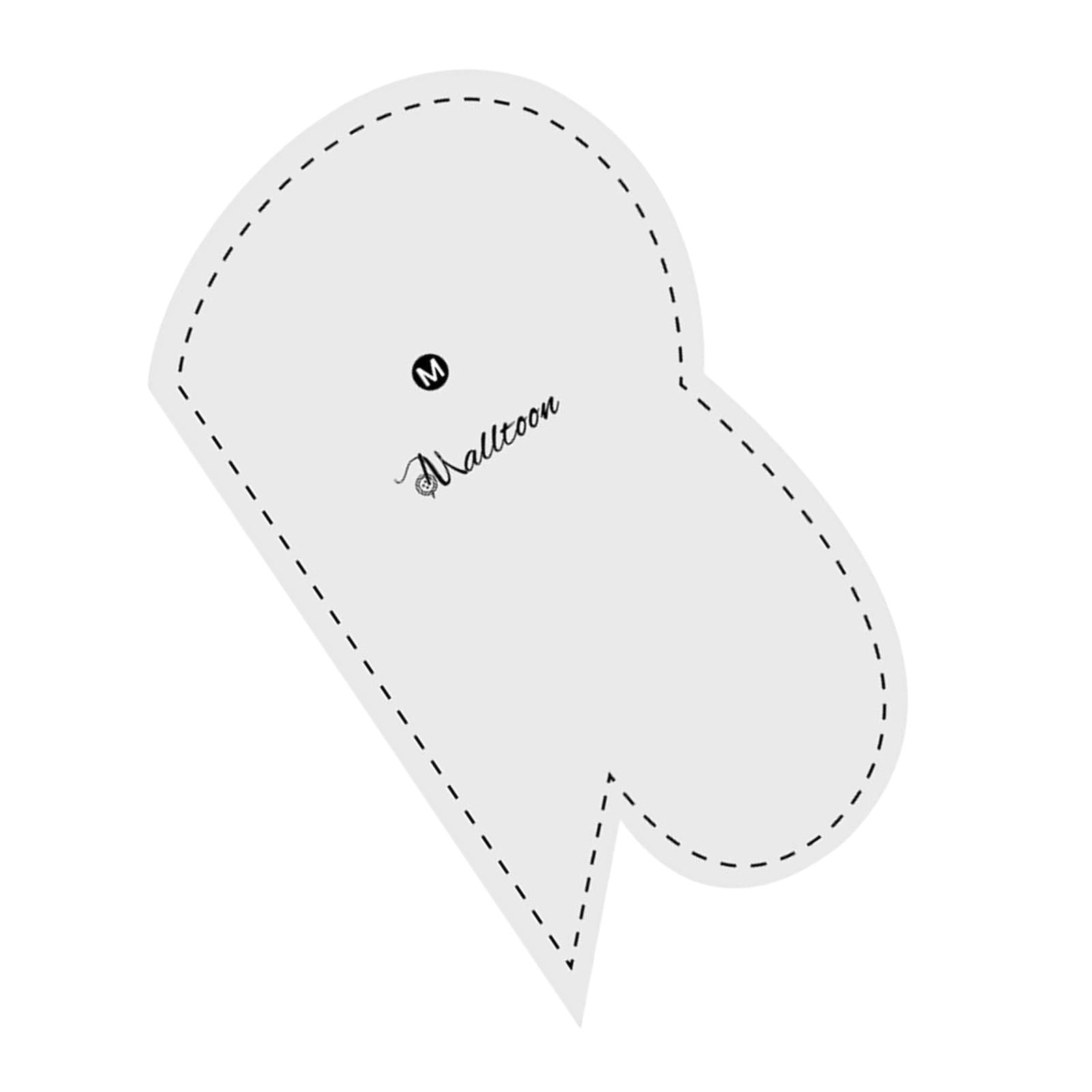 1x Acrylic Quilting Templates Heart Shape for DIY Craftwork and Sewing M