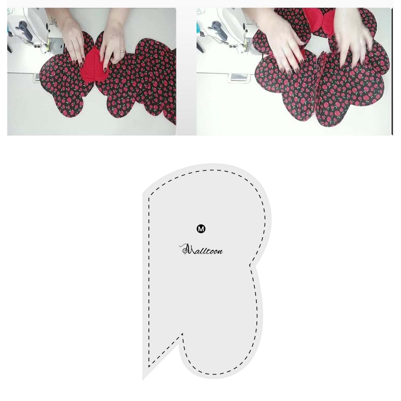 1x Acrylic Quilting Templates Heart Shape for DIY Craftwork and Sewing M