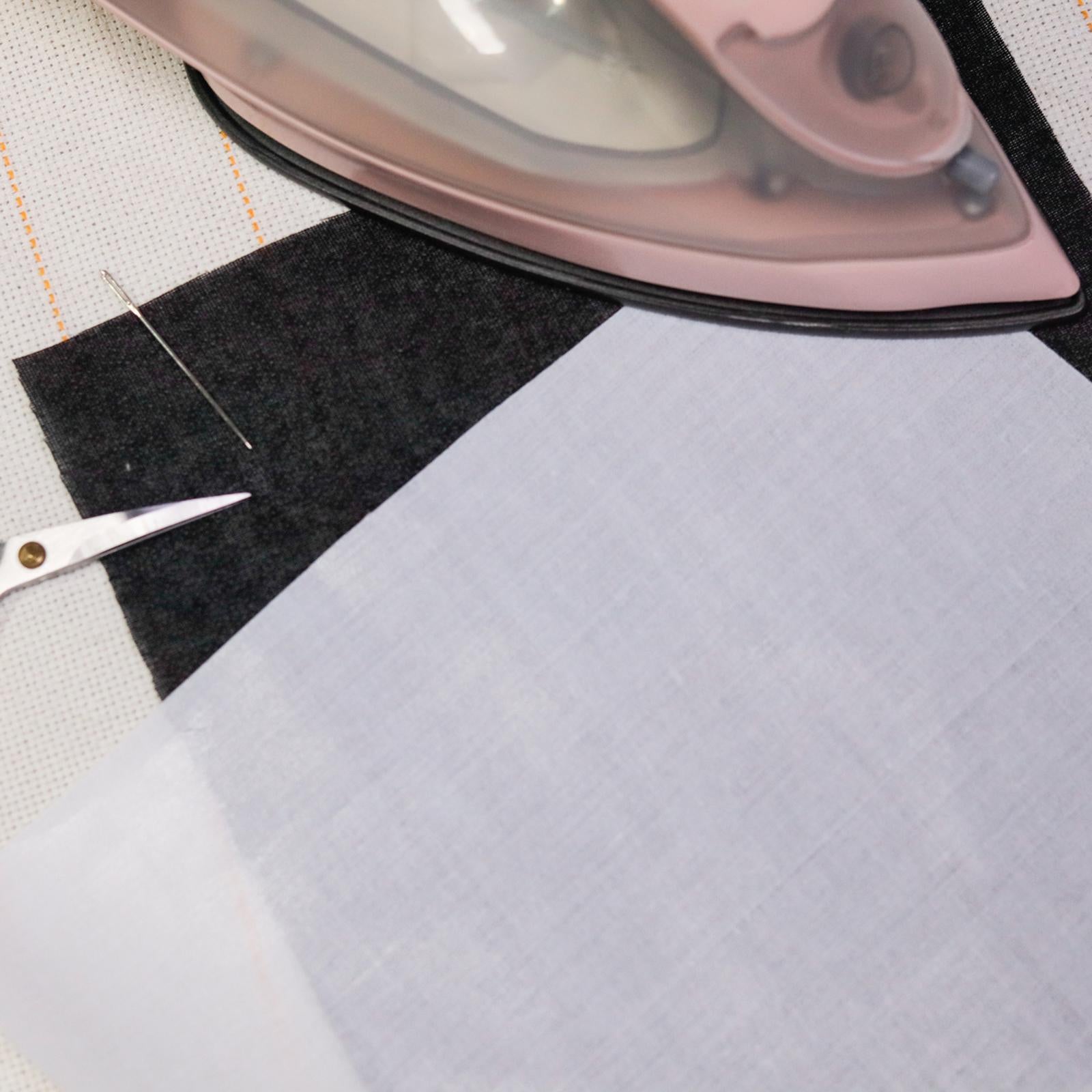 Ironing Fusible Stable Non Woven Interlining Adhesive Cloth for Tufting DIY White