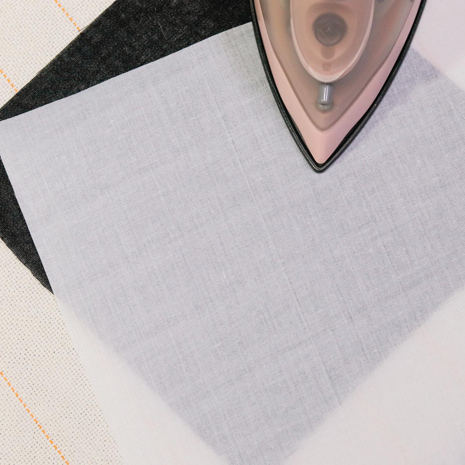 Ironing Fusible Stable Non Woven Interlining Adhesive Cloth for Tufting DIY White