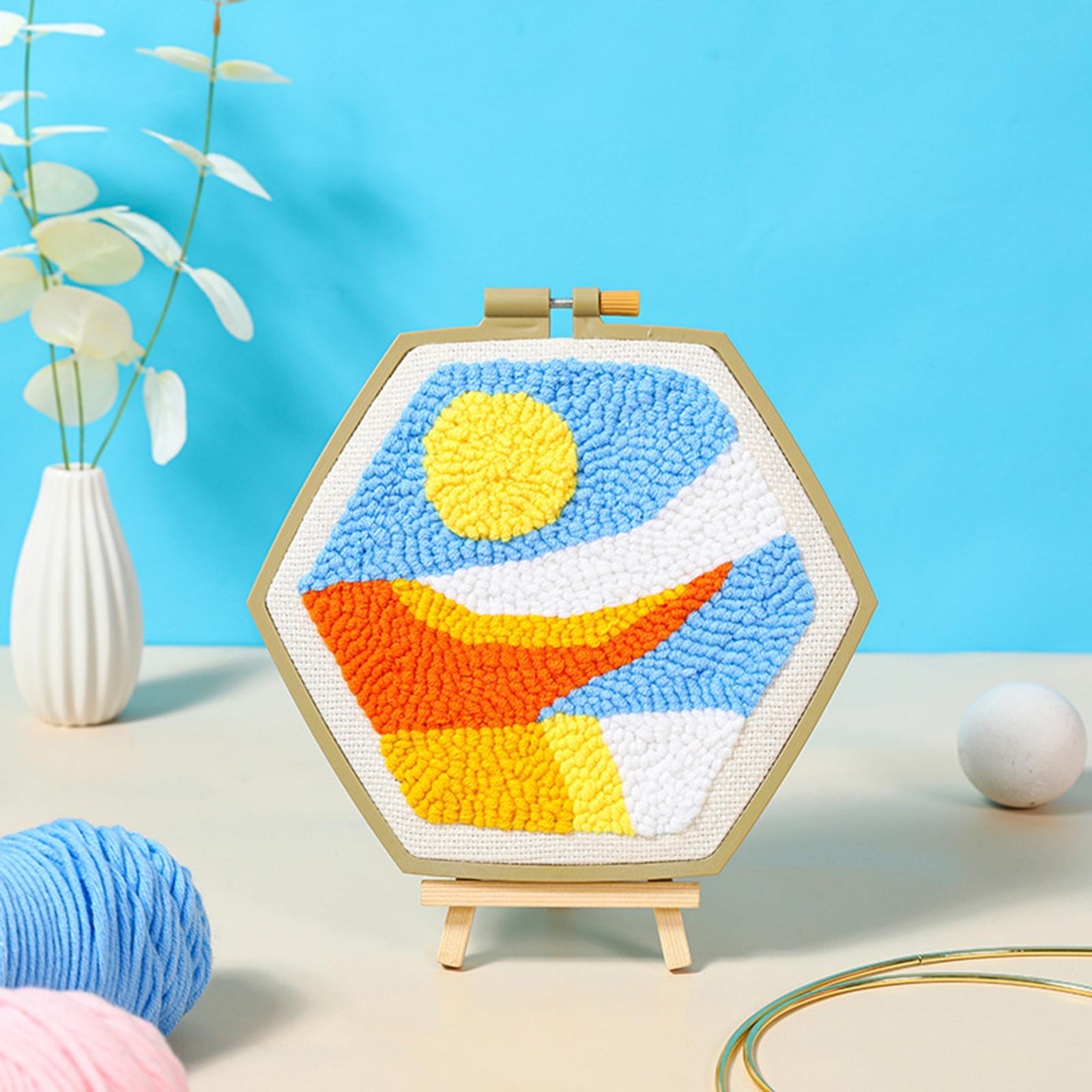 Embroidery Hoop Handy Sewing Cross Stitch Hoop Ring Frame Needlework Crafts 260mm x 240mm