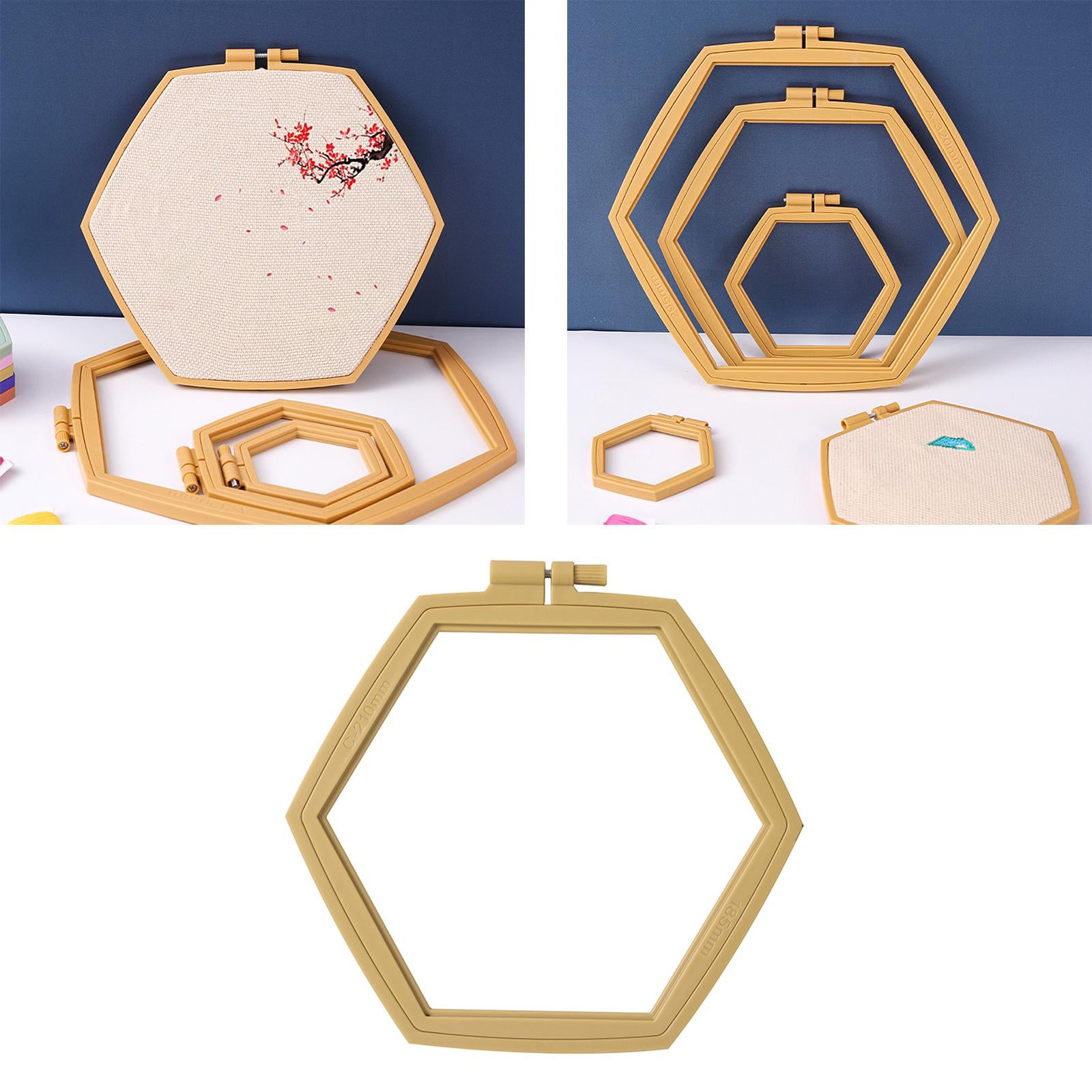 Embroidery Hoop Handy Sewing Cross Stitch Hoop Ring Frame Needlework Crafts 210mm x 185mm
