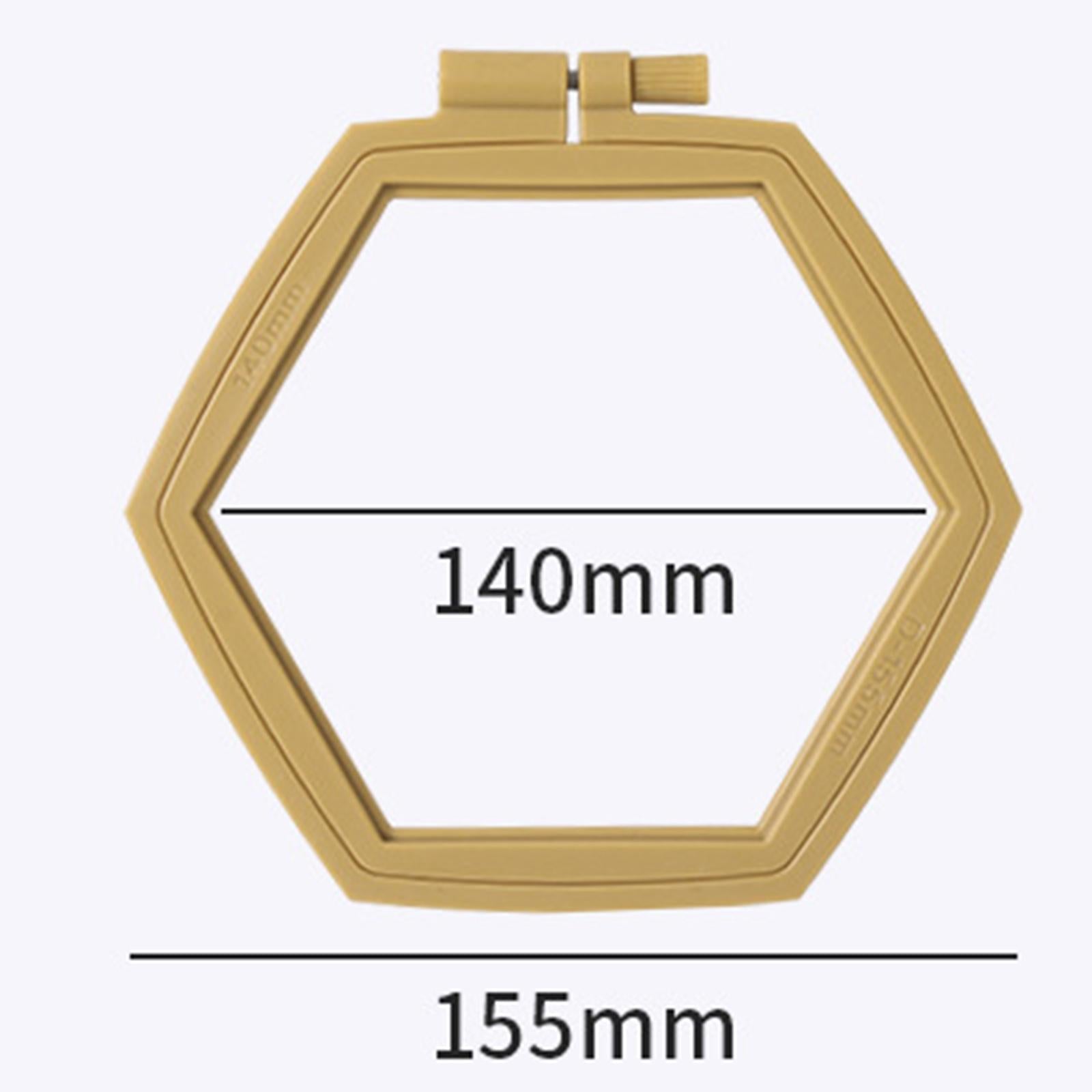 Embroidery Hoop Handy Sewing Cross Stitch Hoop Ring Frame Needlework Crafts 155mm x 140mm