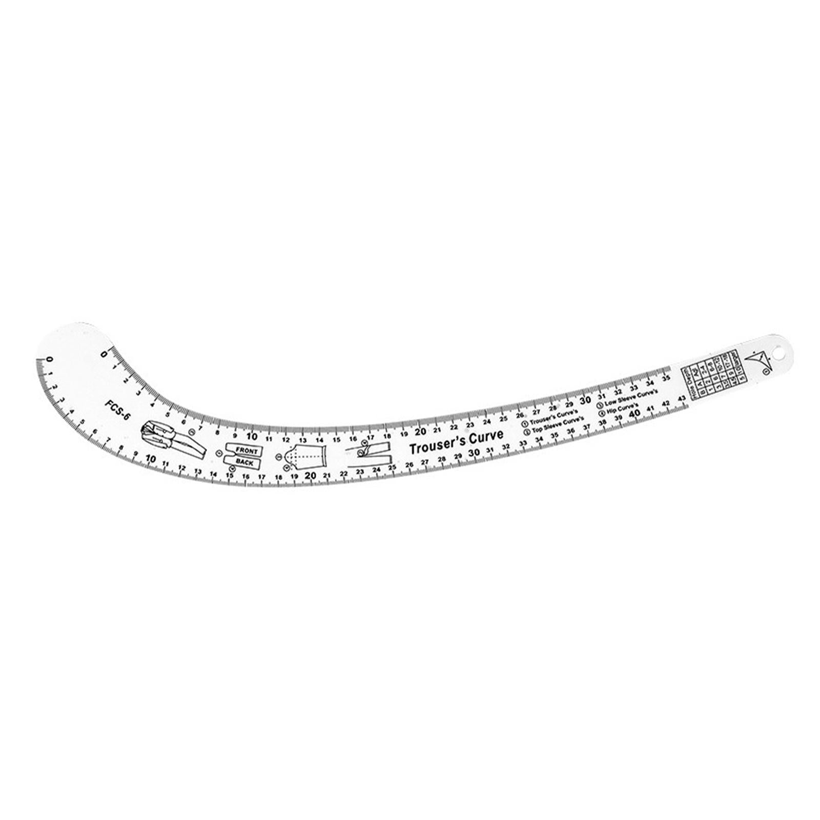 Sewing French Curve Ruler Fashion Design Pattern Making Trousers Curve