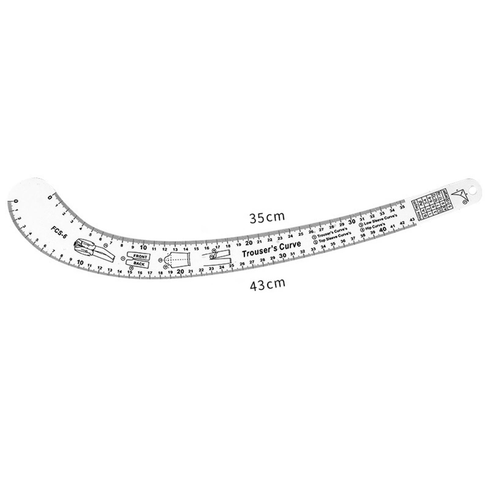 Sewing French Curve Ruler Fashion Design Pattern Making Trousers Curve