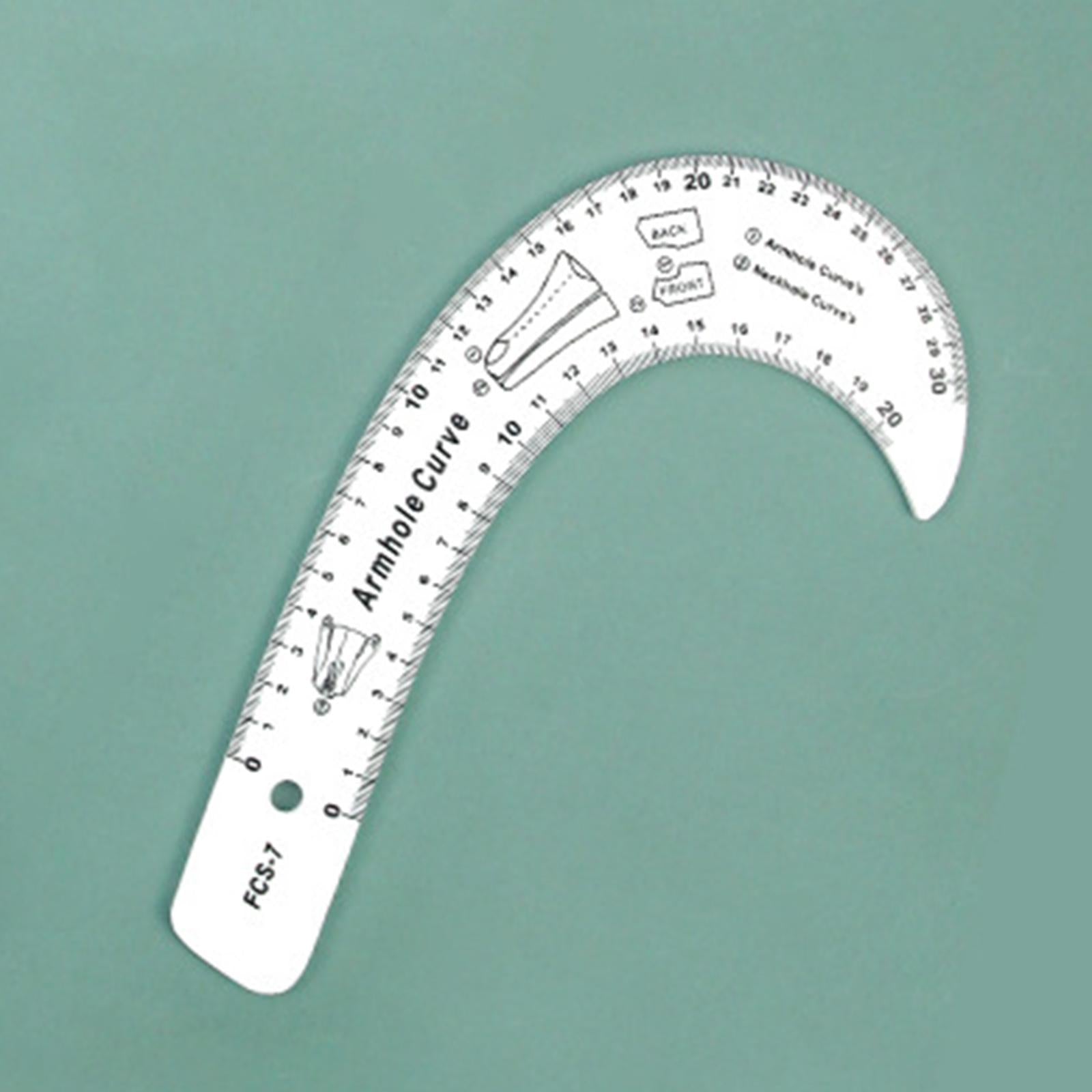 Sewing French Curve Ruler Fashion Design Pattern Making Armhole Curve